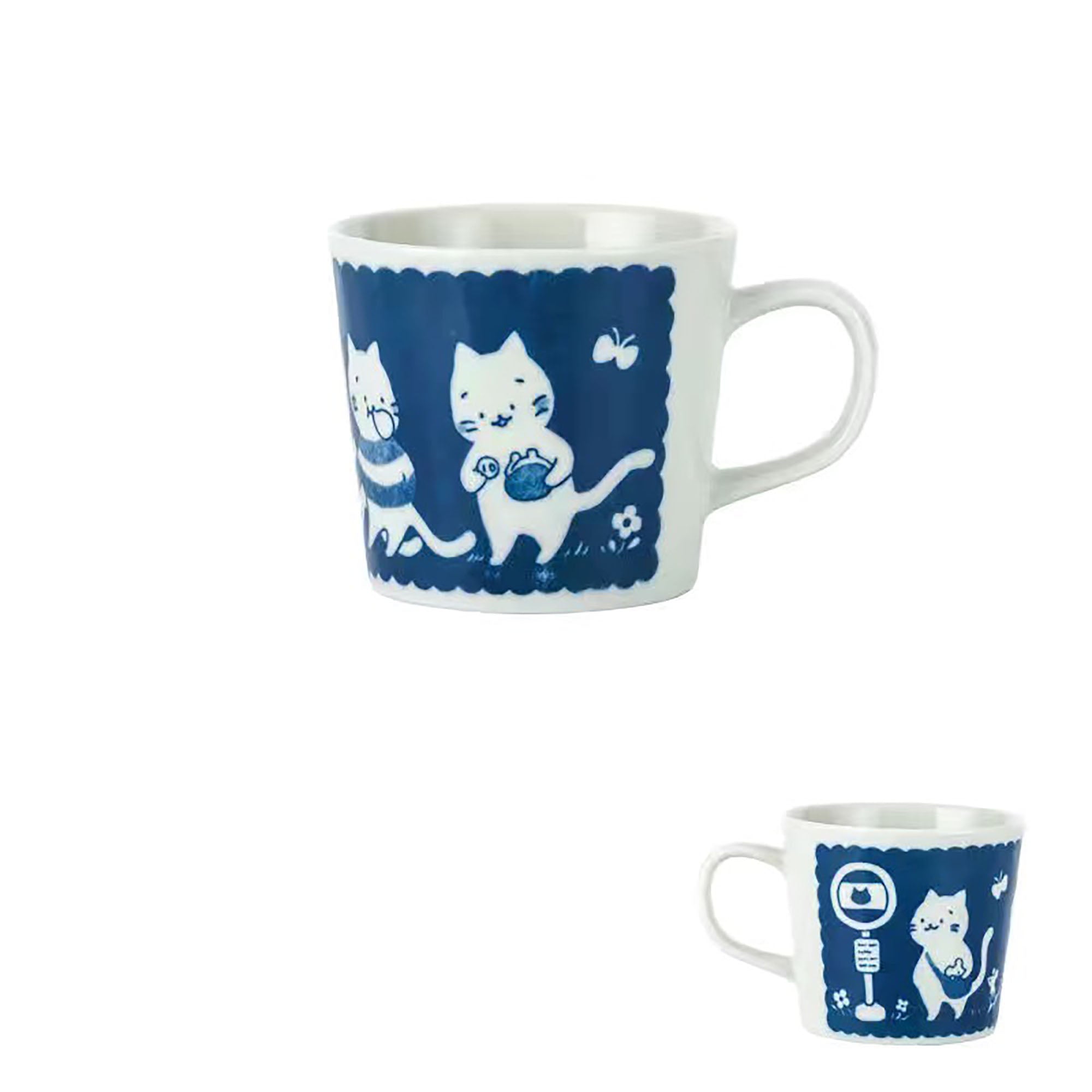 Tableware with cute Sunday cat