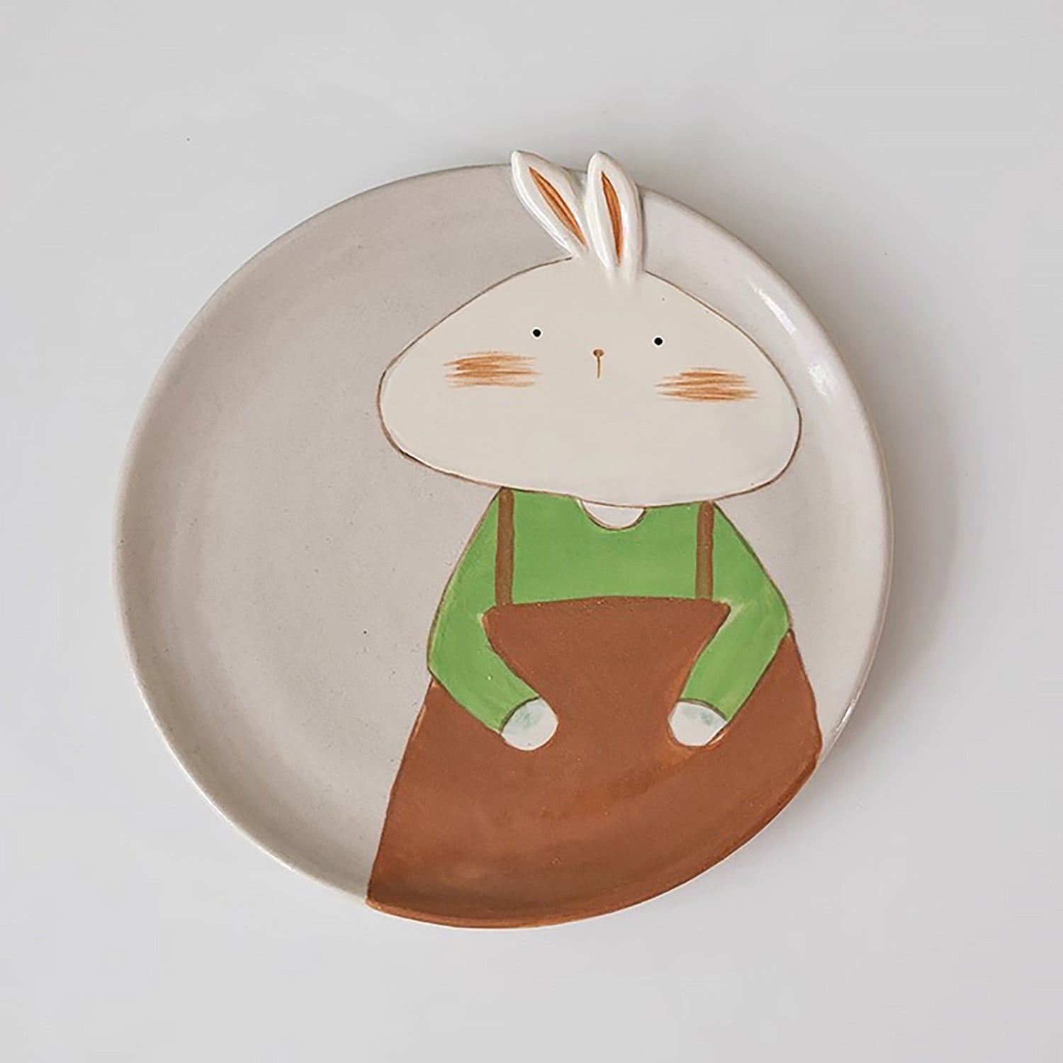 Tasse en céramique fait main Jingdezhen avec mignon lapin