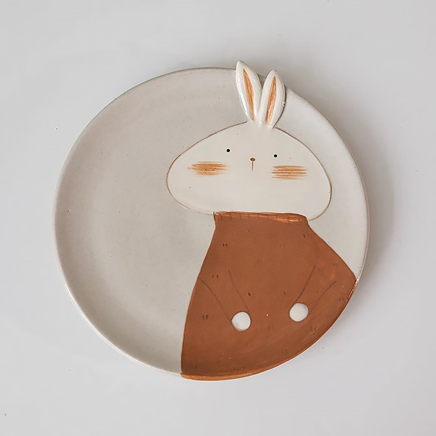 Tasse en céramique fait main Jingdezhen avec mignon lapin