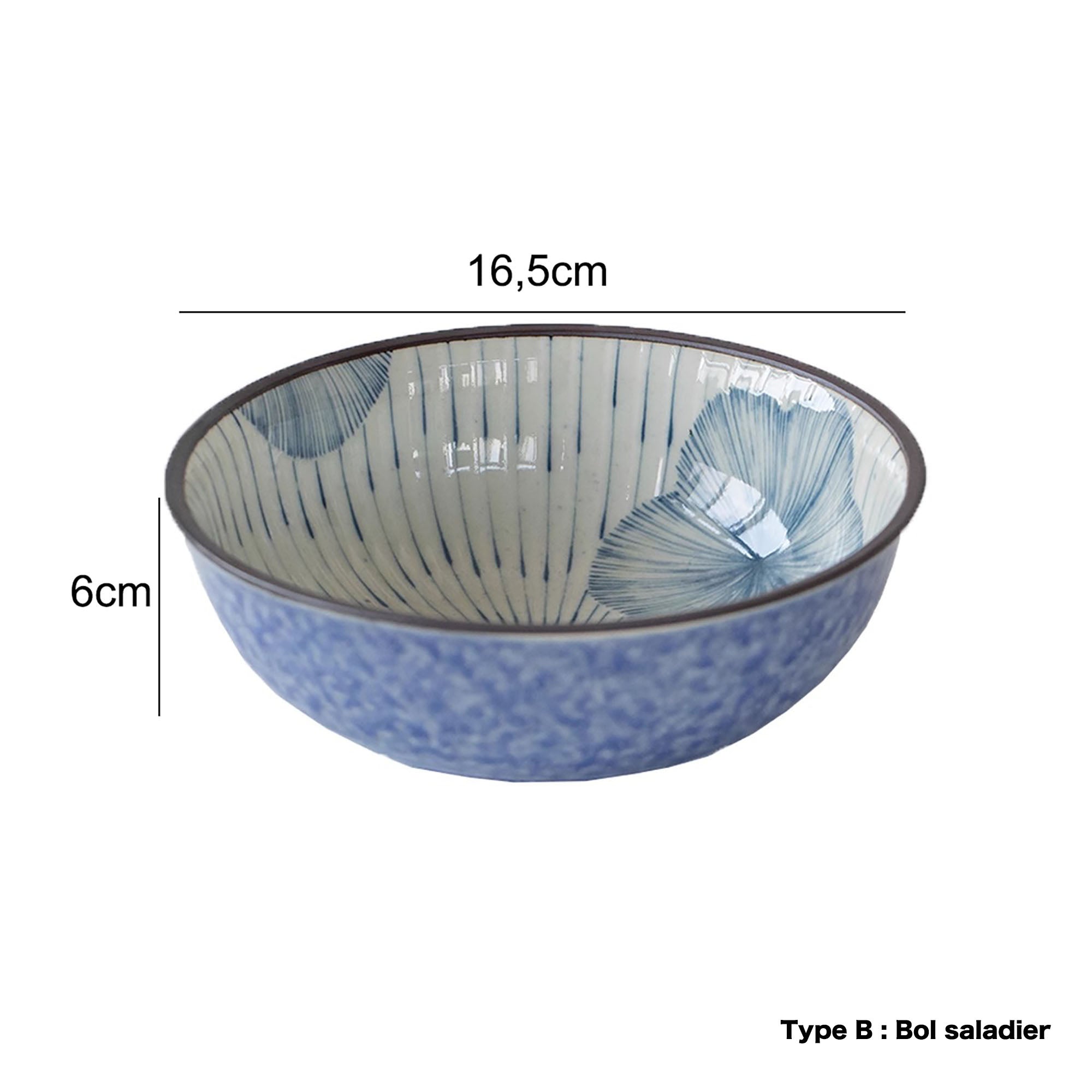 Vaisselle en céramique Mino-yaki "Sakura bleue sous la pluie”