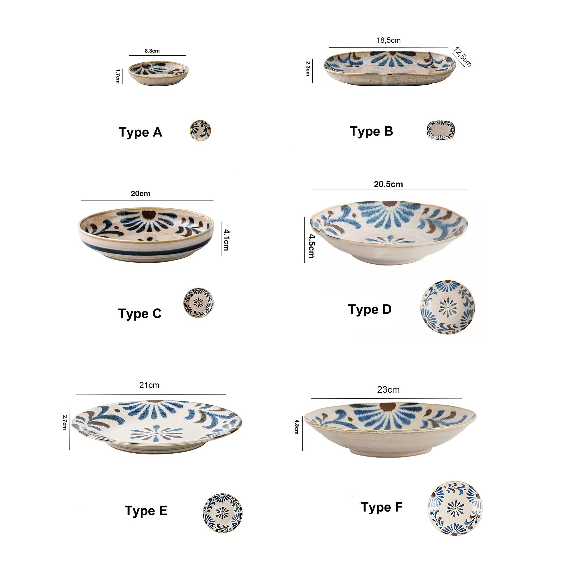 Handmade ceramic tableware from Mino-yaki