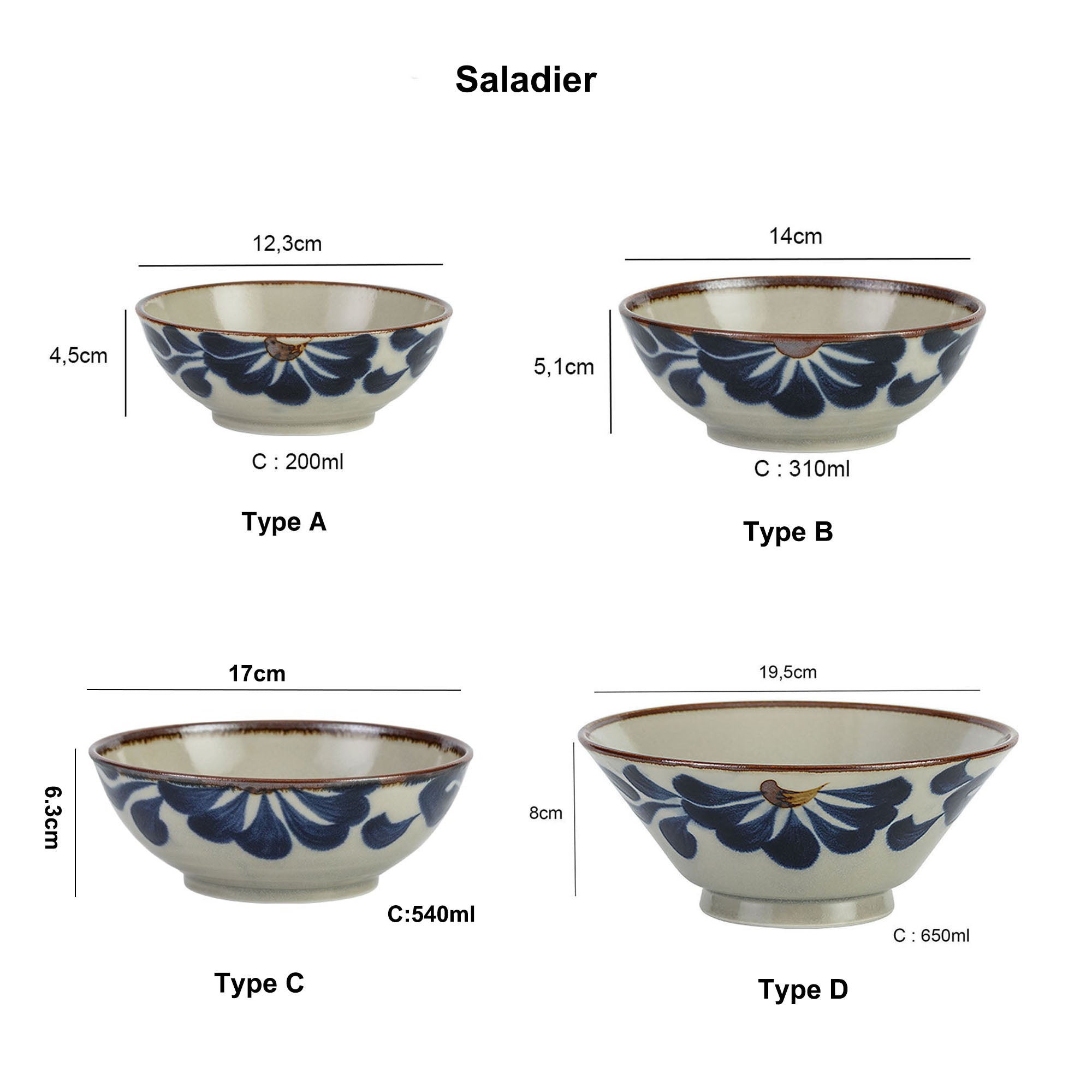Karakusa-patterned tableware