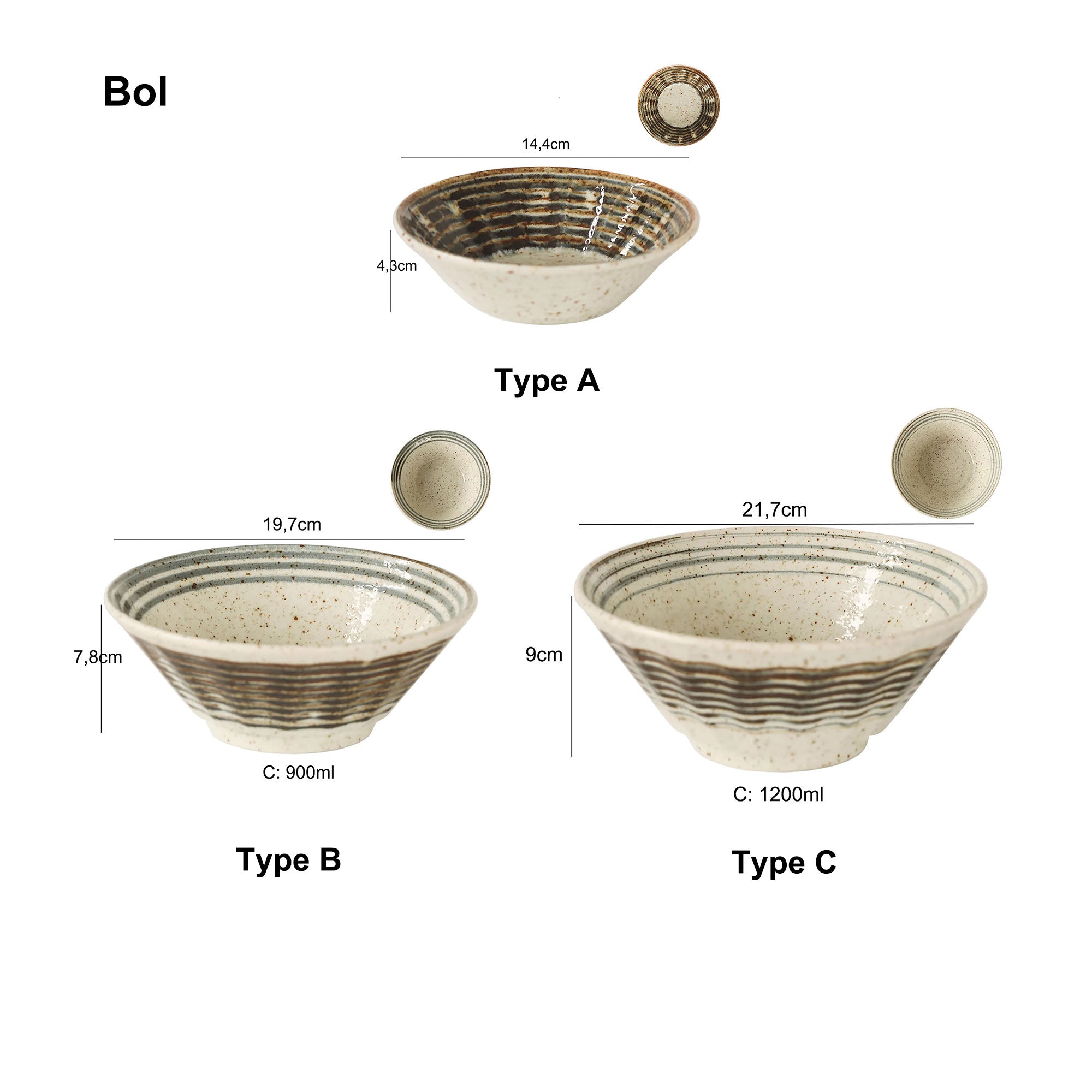Yuki Shino ceramic tableware from Mino-yaki