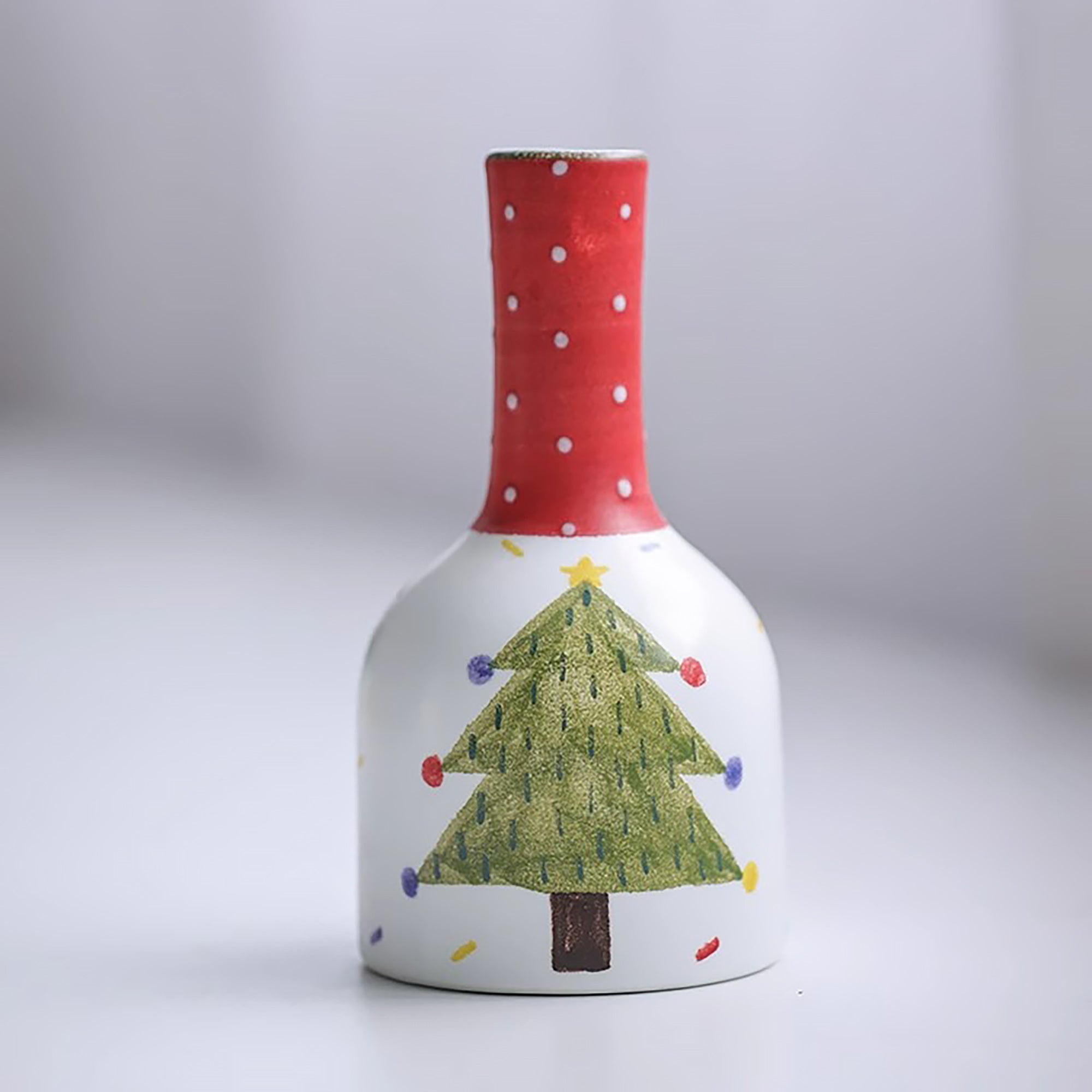 Vase en céramique fait main avec Motifs floraux