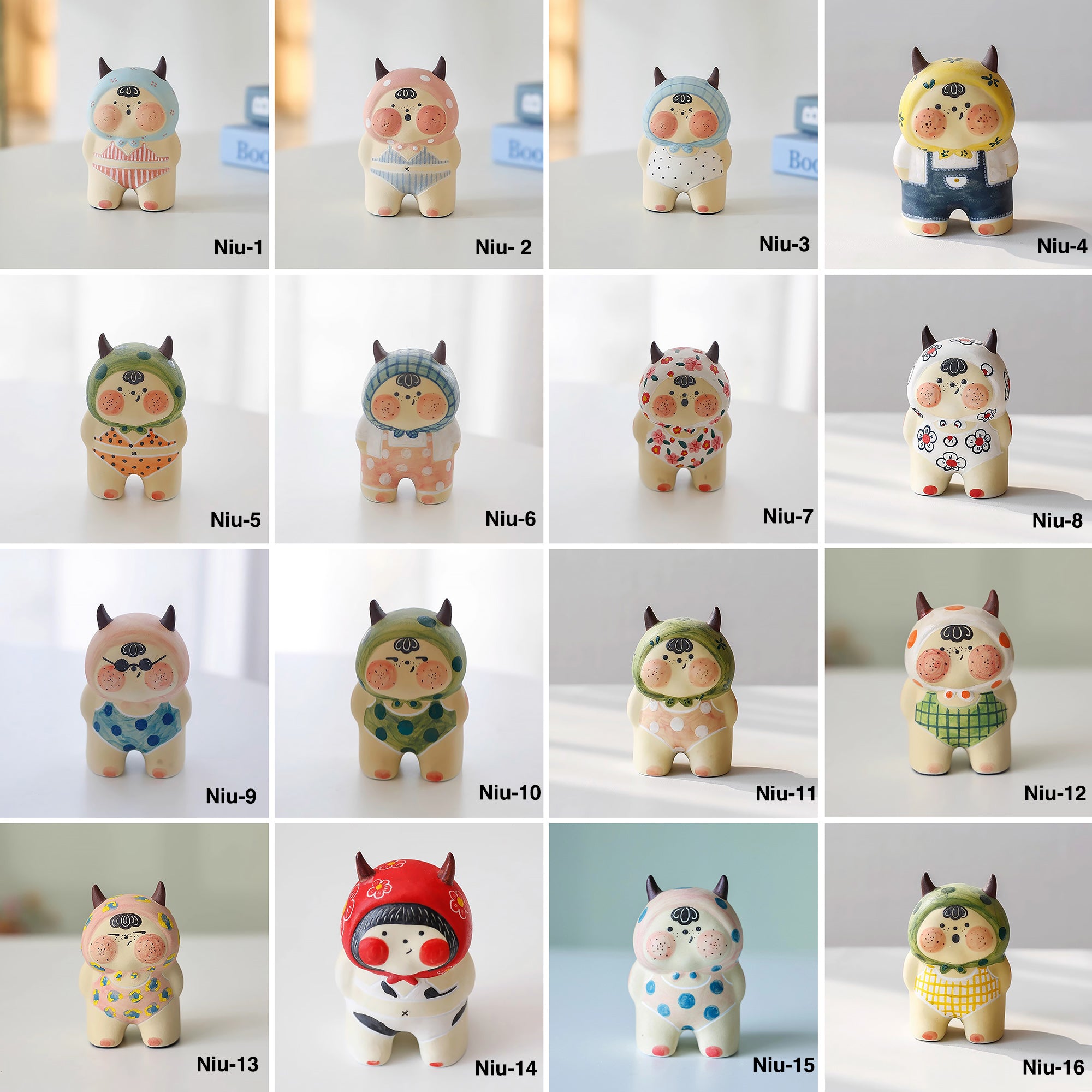 Figurine poupée artisanale en céramique faite à la main