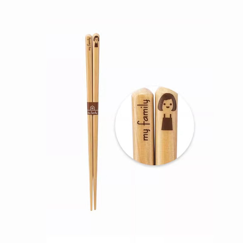 Baguettes en bois avec Design familial