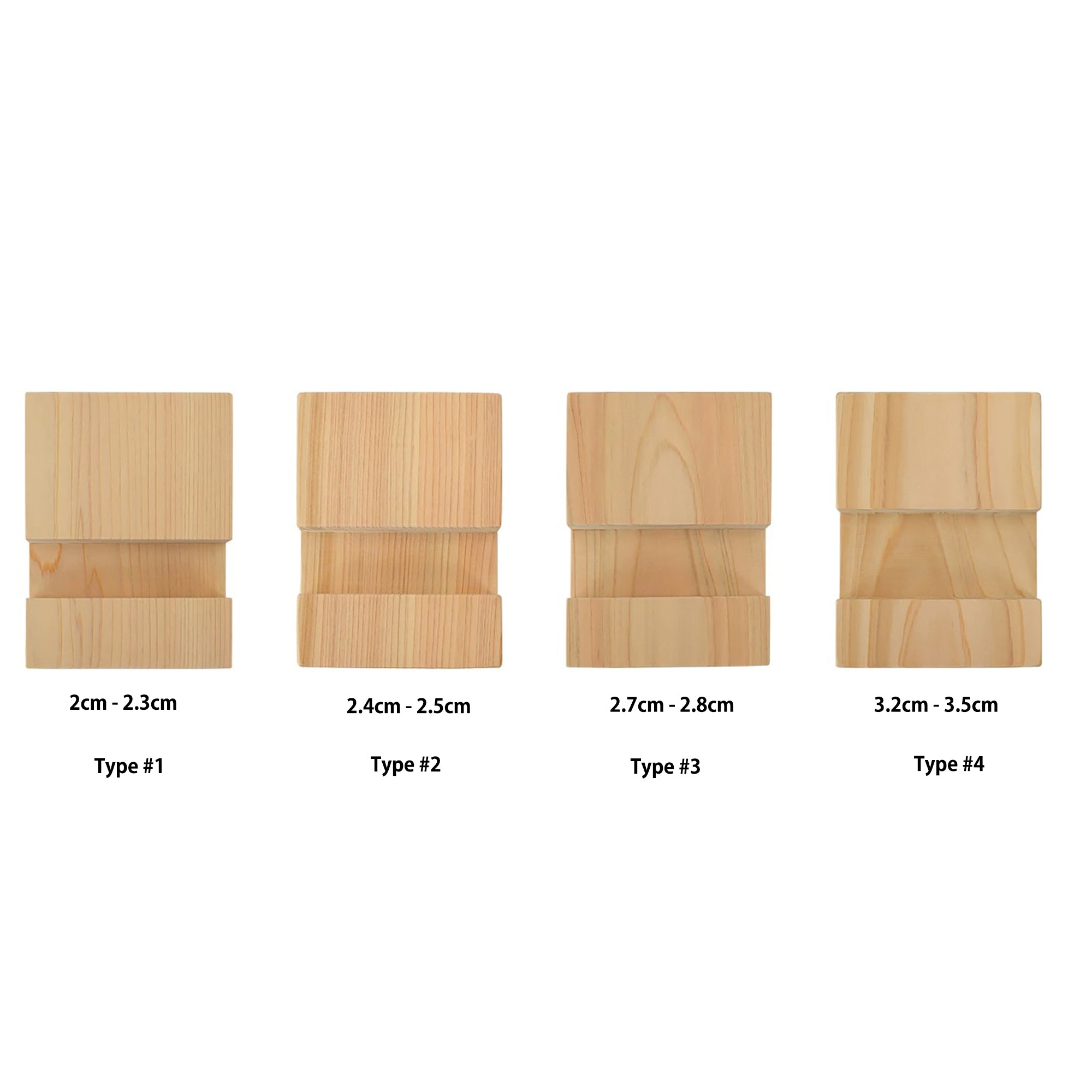 Support de planche à découper en bois Hinoki massif
