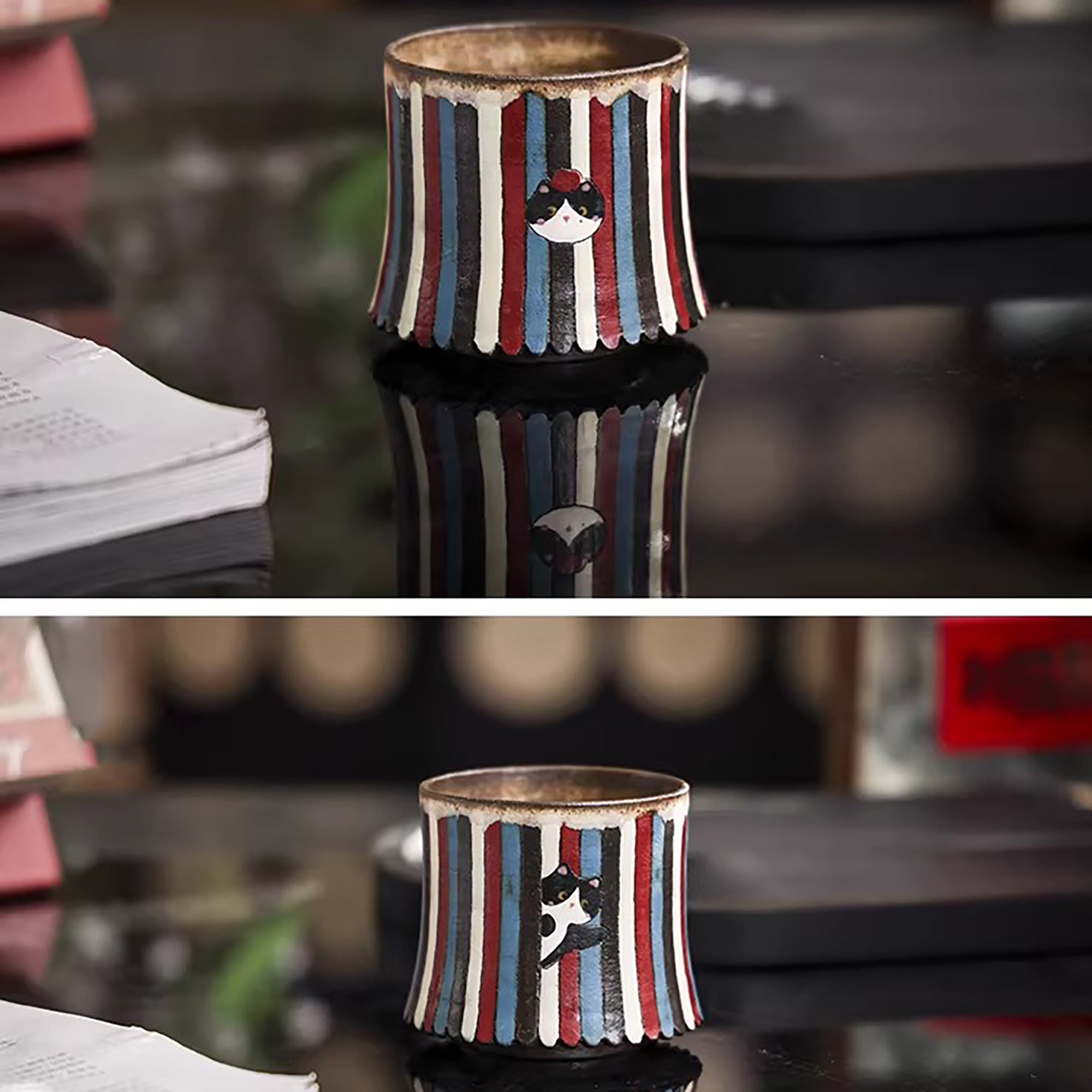 Tasse à café en argile de Jingdezhen peinte à la main
