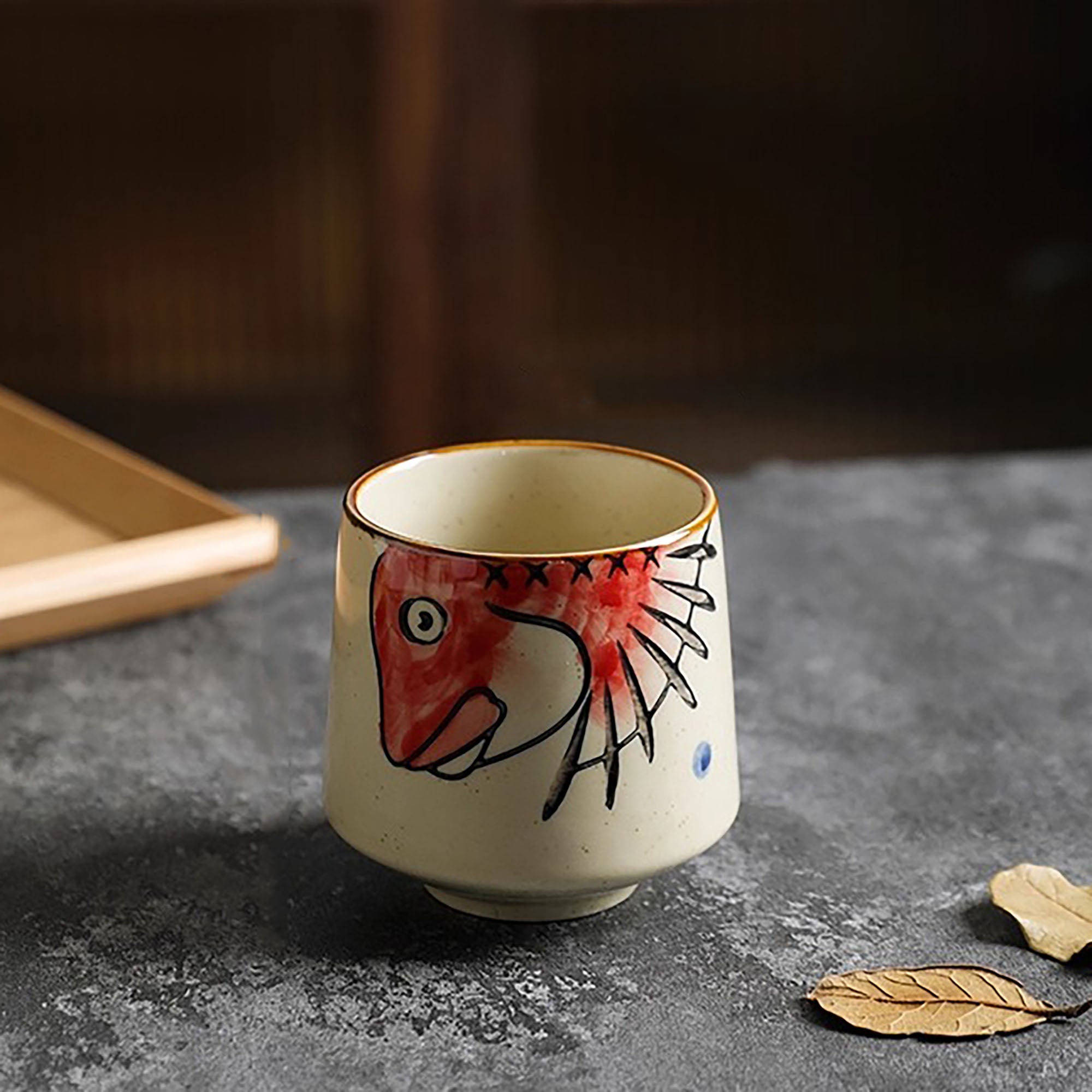 Tasse à thé avec motif rétro japonais