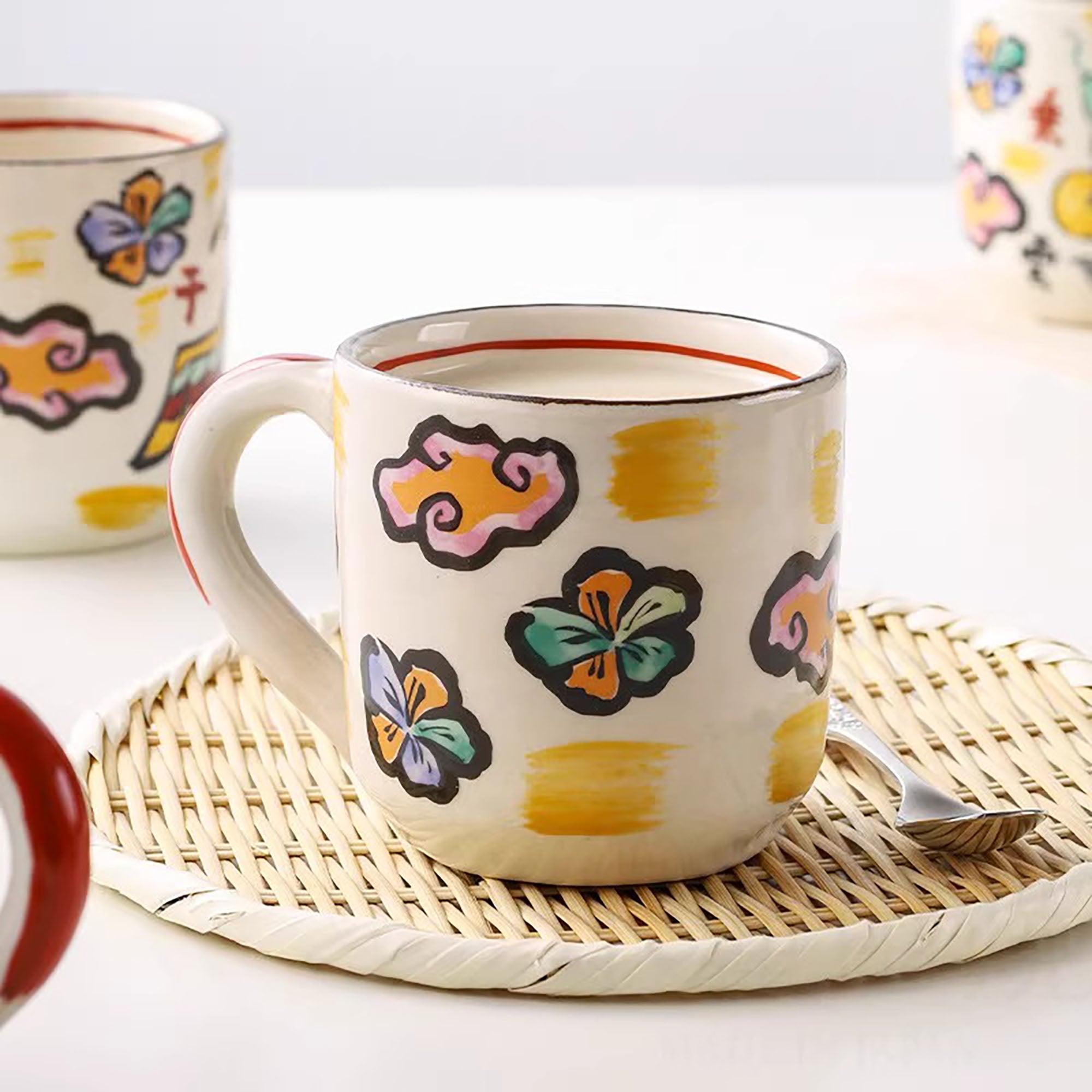 Mug Arita-Yaki avec motif Dragon Porte-Bonheur