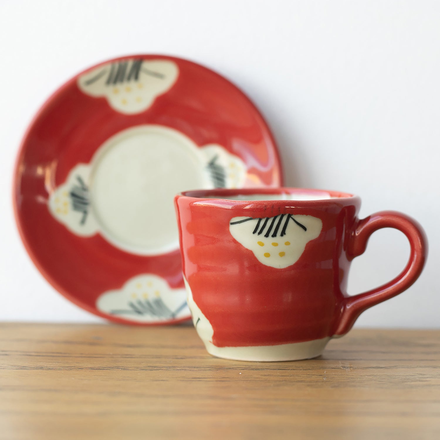 TASSE à CAFE avec motif CAMELIA