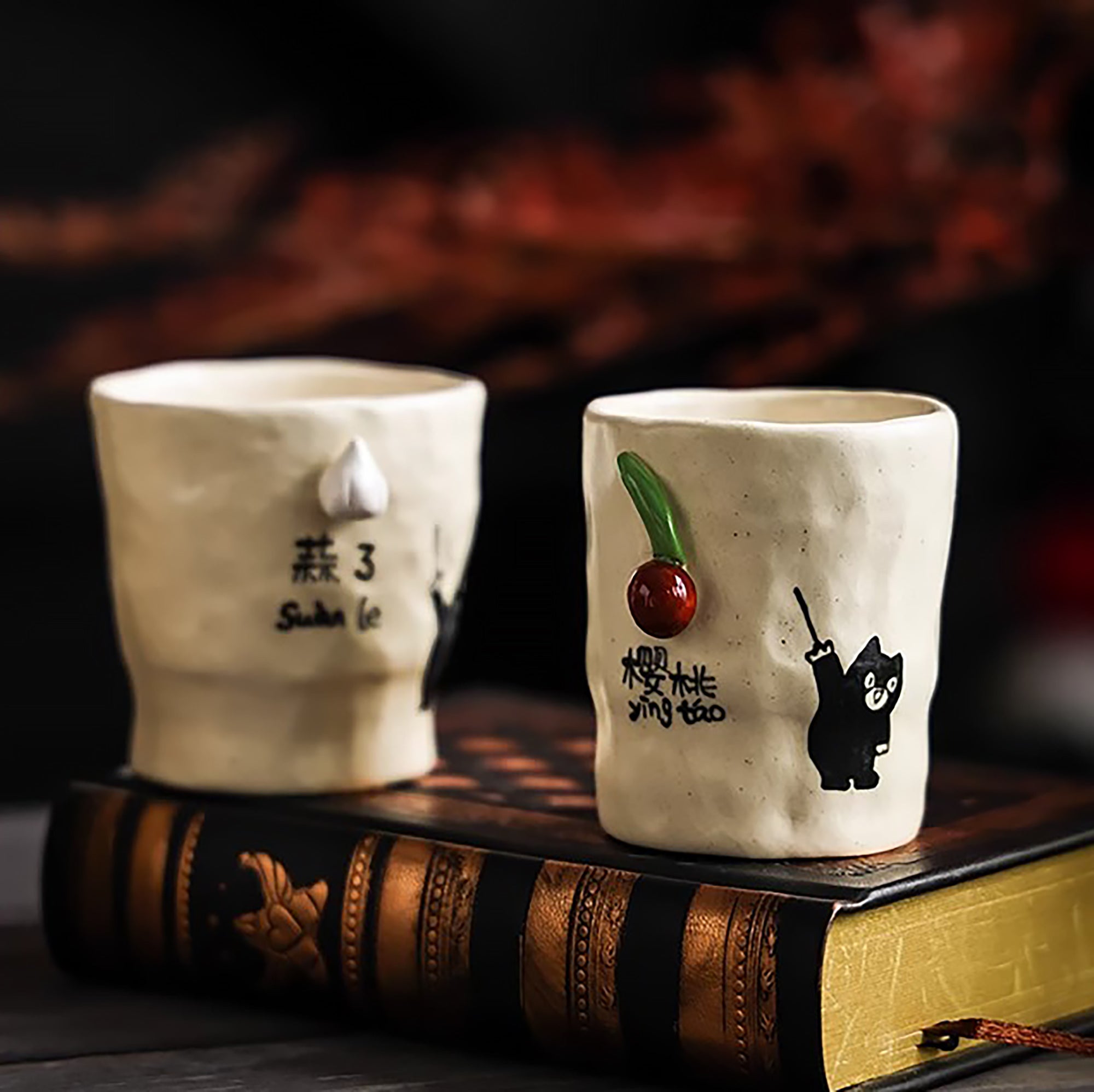 Tasse à saké artisanale Jingdezhen