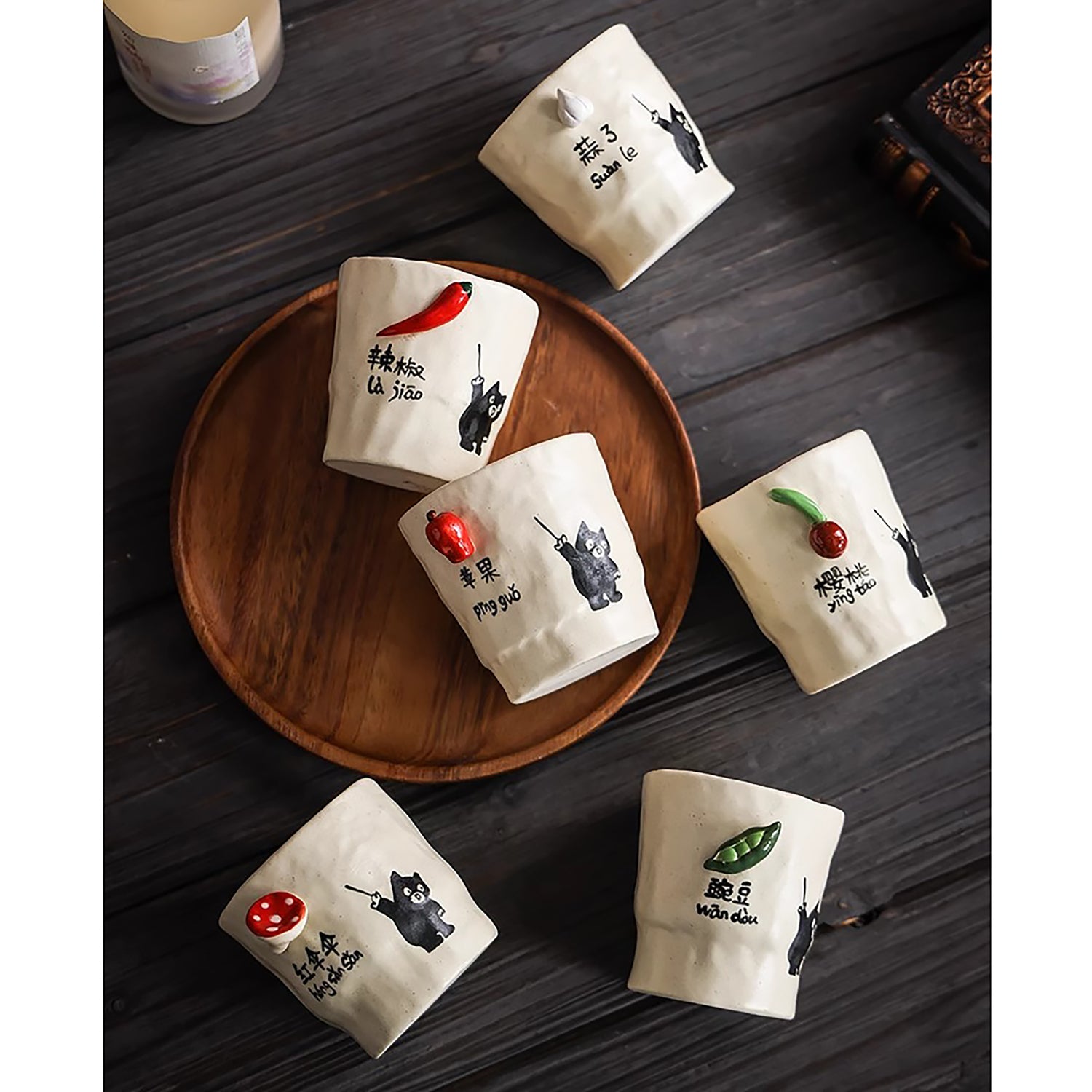 Tasse à saké artisanale Jingdezhen