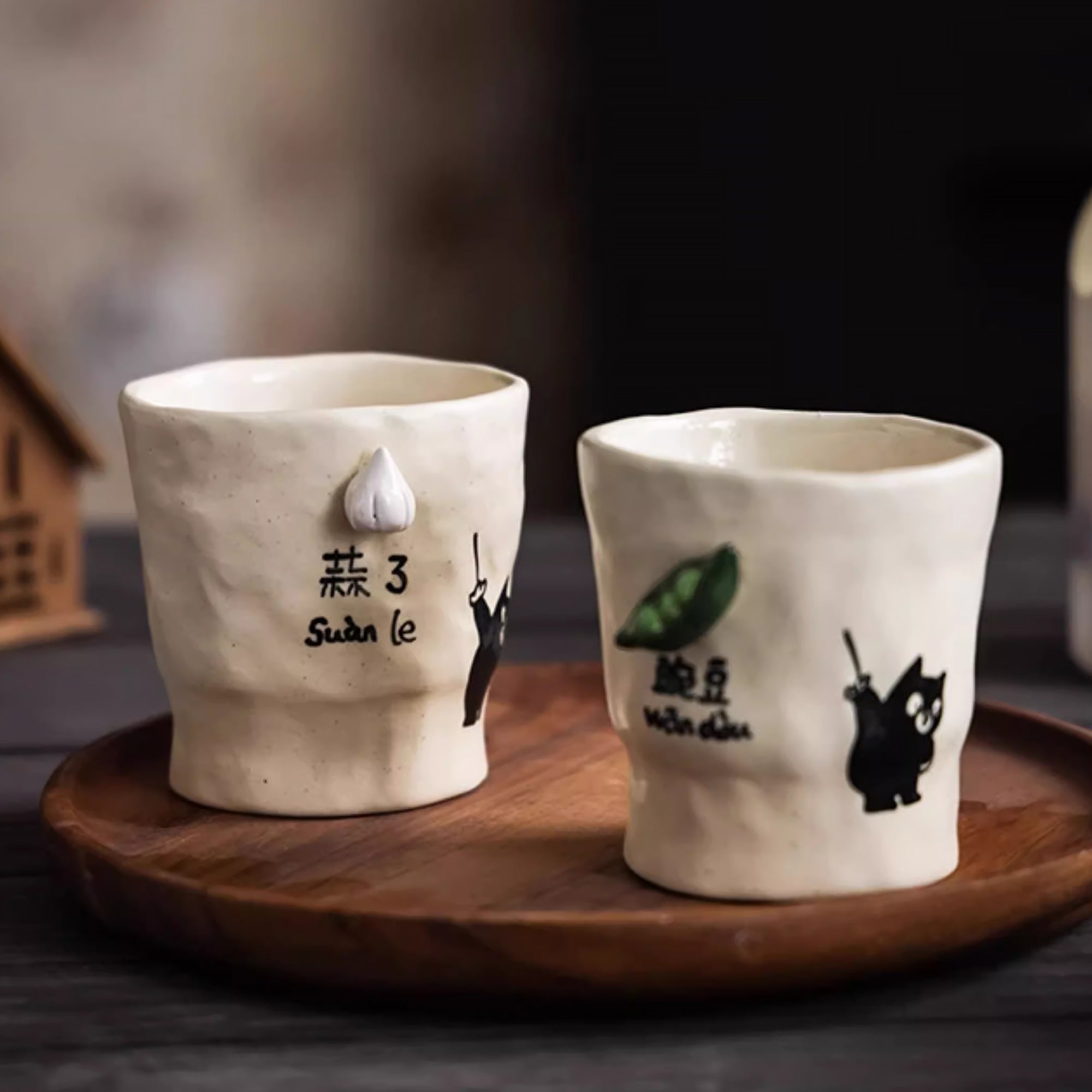 Tasse à saké artisanale Jingdezhen