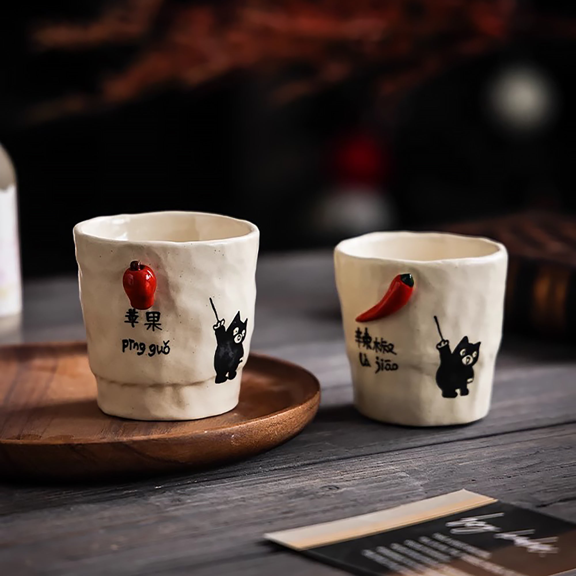 Tasse à saké artisanale Jingdezhen