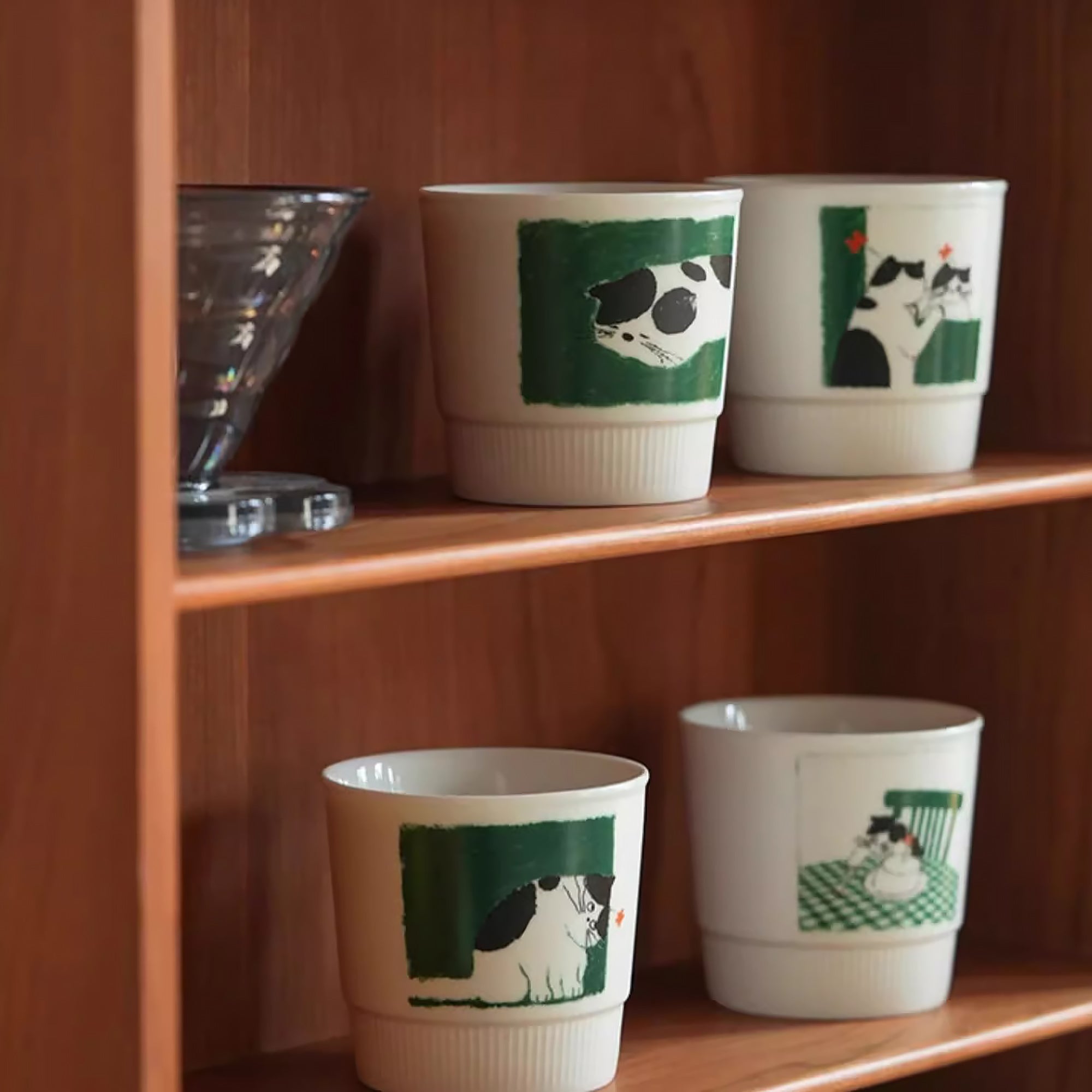 Tasse en céramique avec design mignon chat