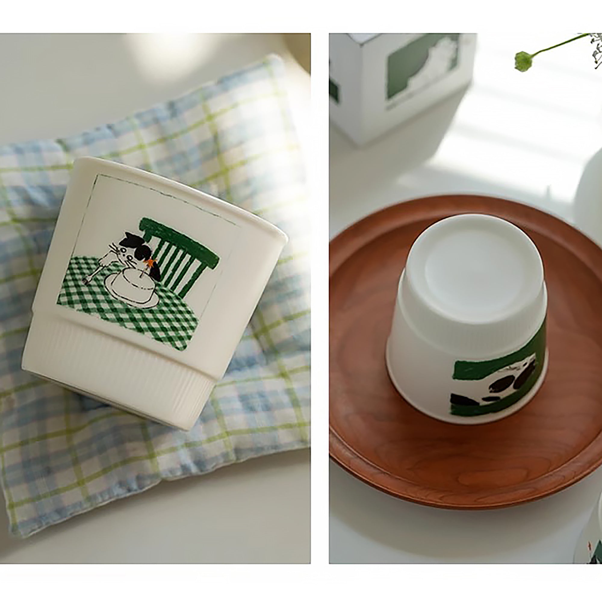 Tasse en céramique avec design mignon chat
