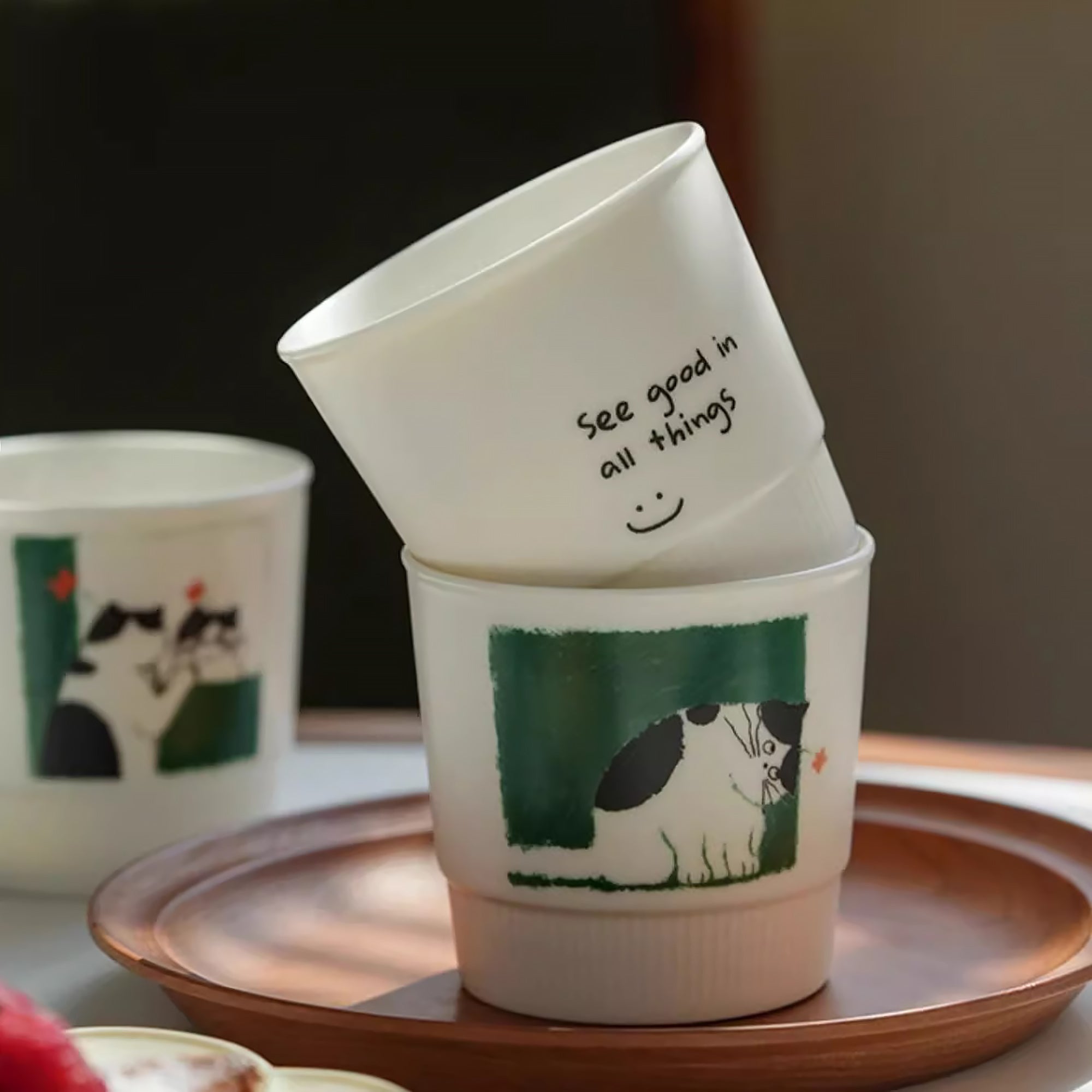 Tasse en céramique avec design mignon chat