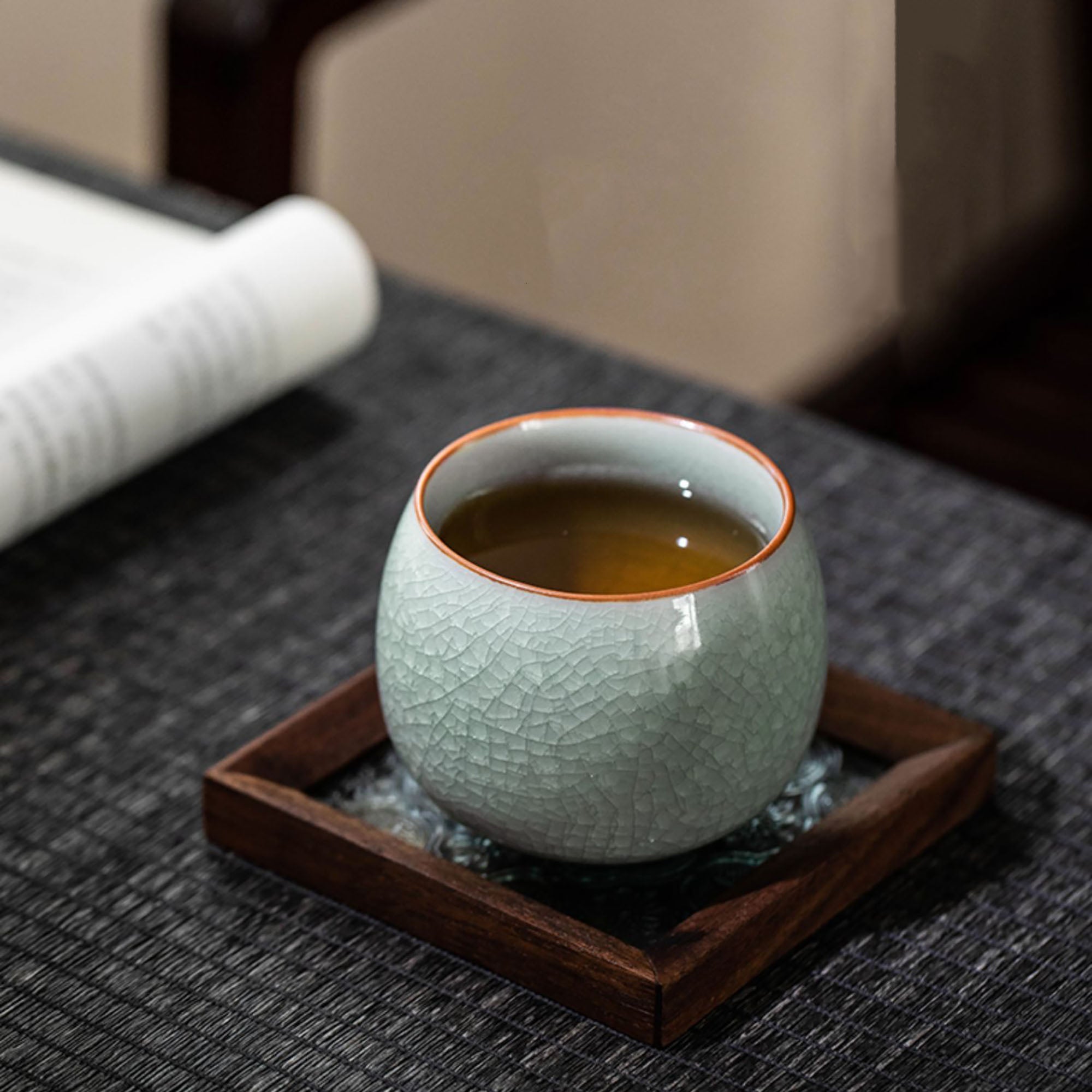 Ru Celadon Master Teacup