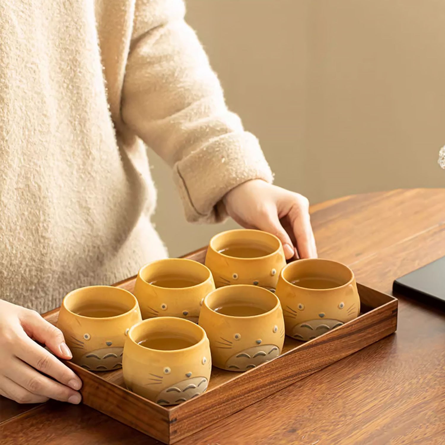 Tasse à thé en céramique avec motif adorable chat