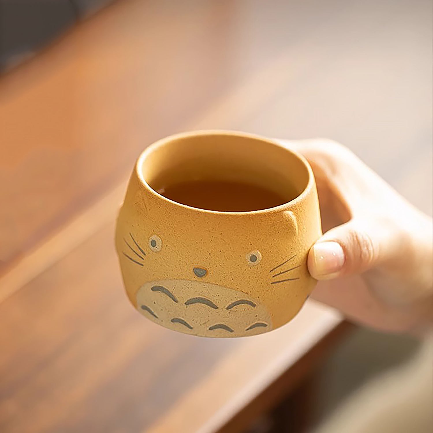 Tasse à thé en céramique avec motif adorable chat