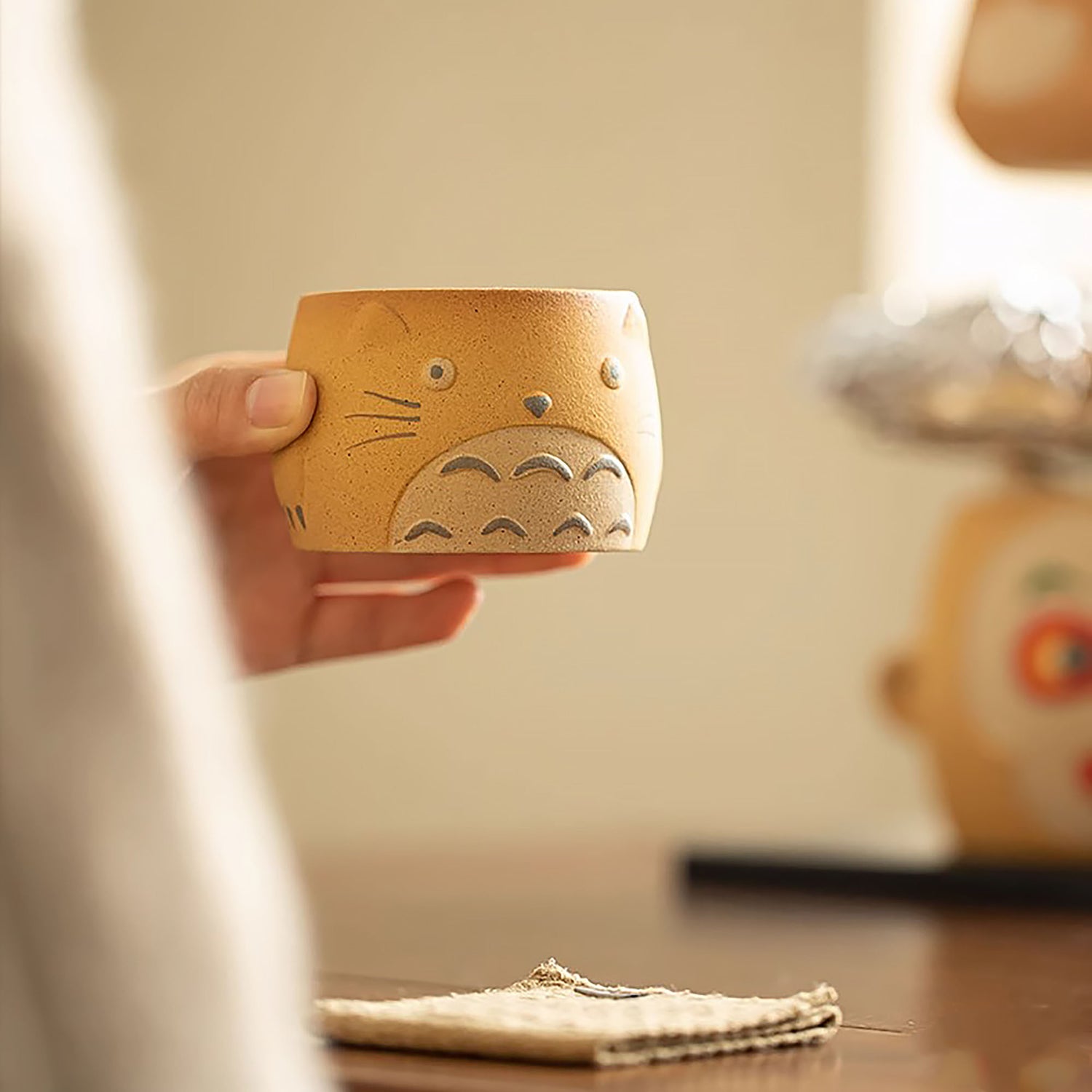 Tasse à thé en céramique avec motif adorable chat