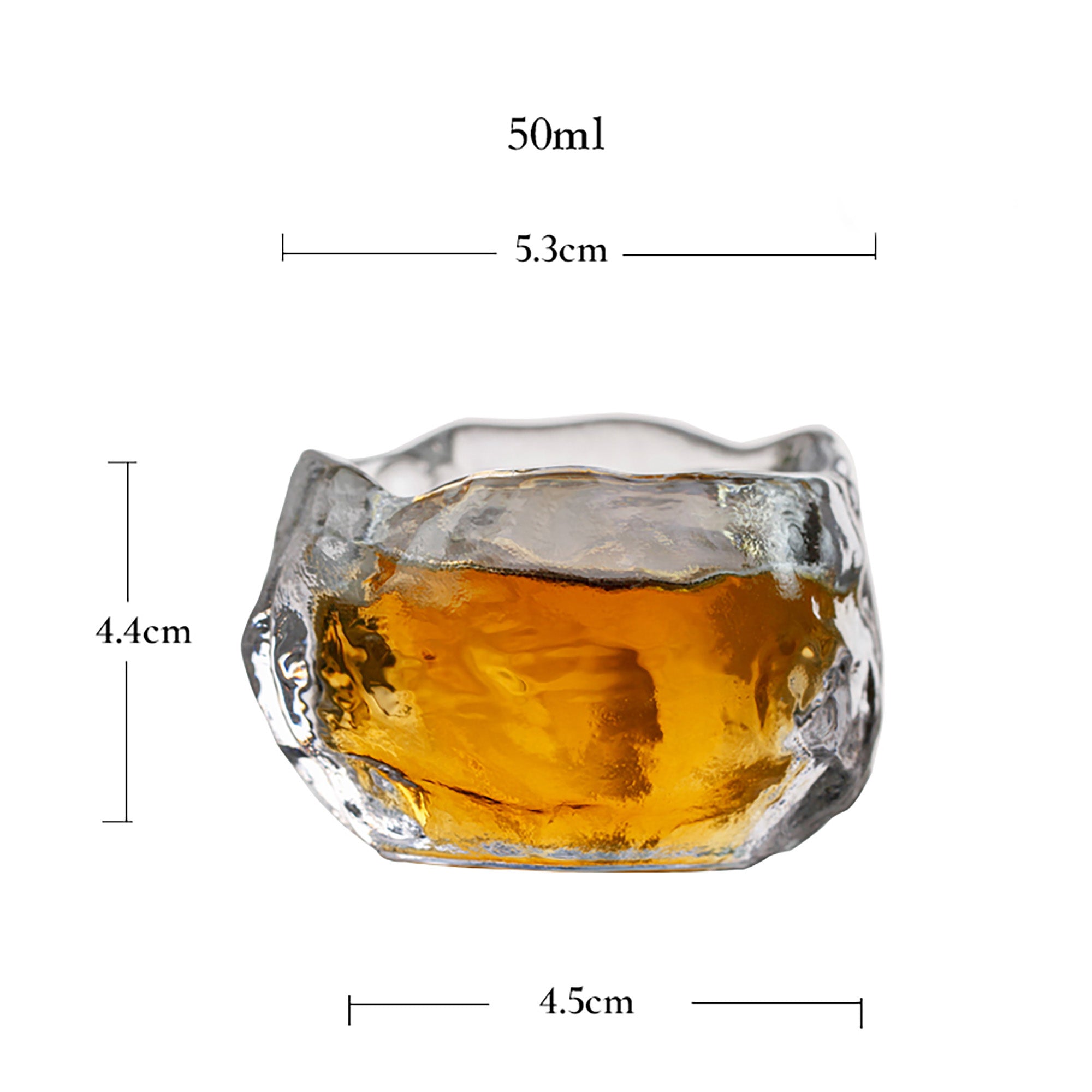 Tasse à thé en verre Première neige