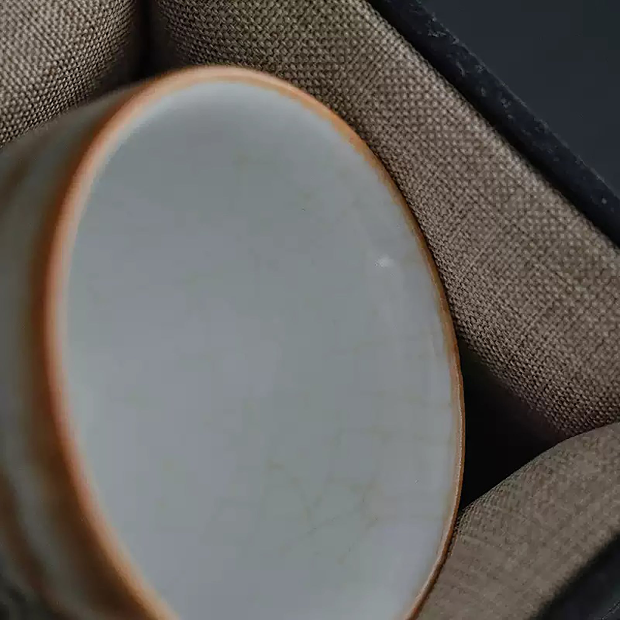 Tasse maître en porcelaine Jingdezhen décor feu nuage peinte à la main