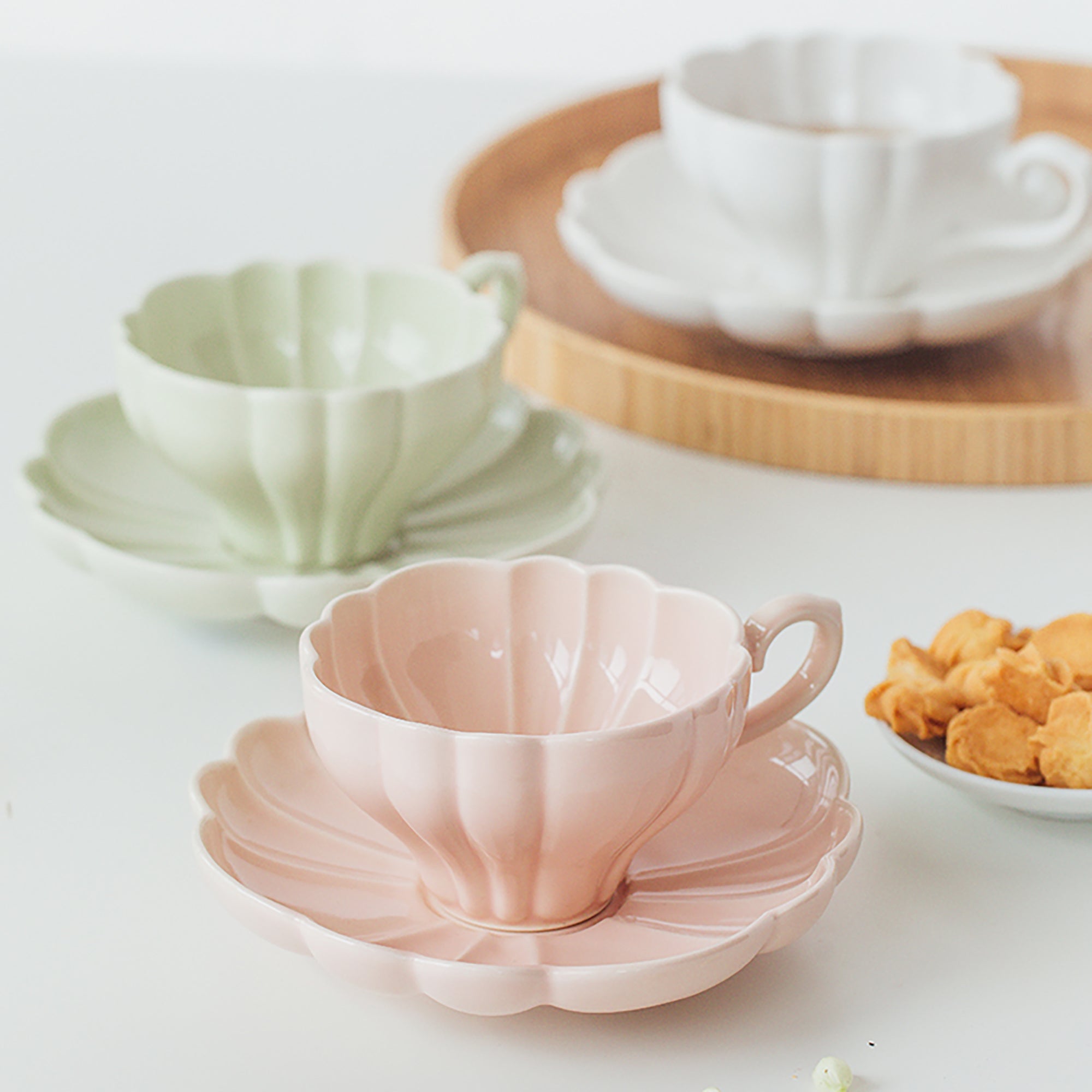 Tasse à café et soucoupe en Série Le Bouquet par Studio M’