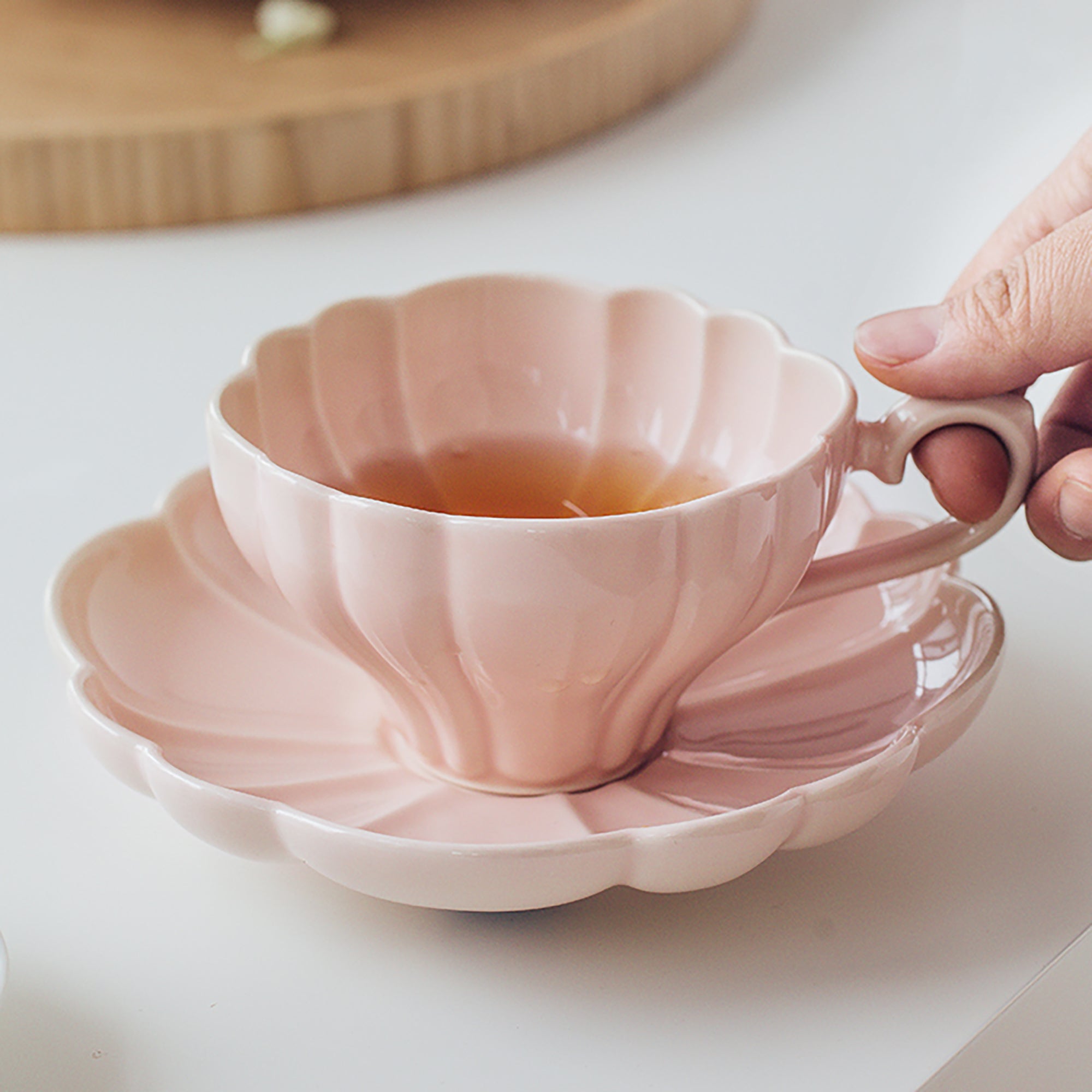 Tasse à café et soucoupe en Série Le Bouquet par Studio M’