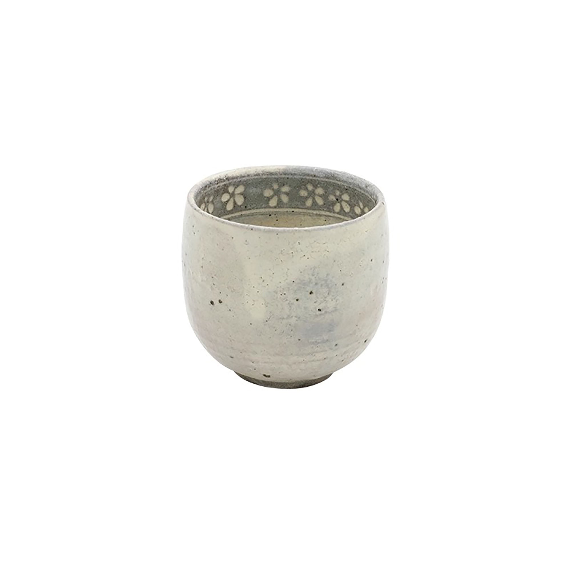 Tasse Ginpo Mishima avec motif floral