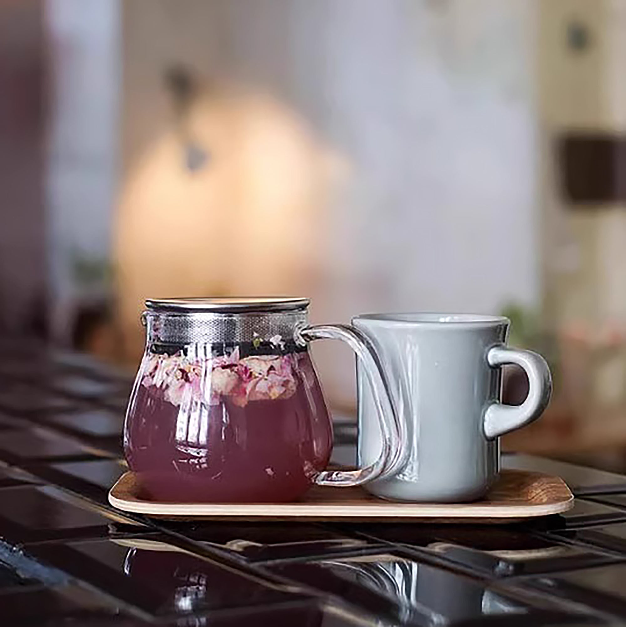 Théière en verre Kinto