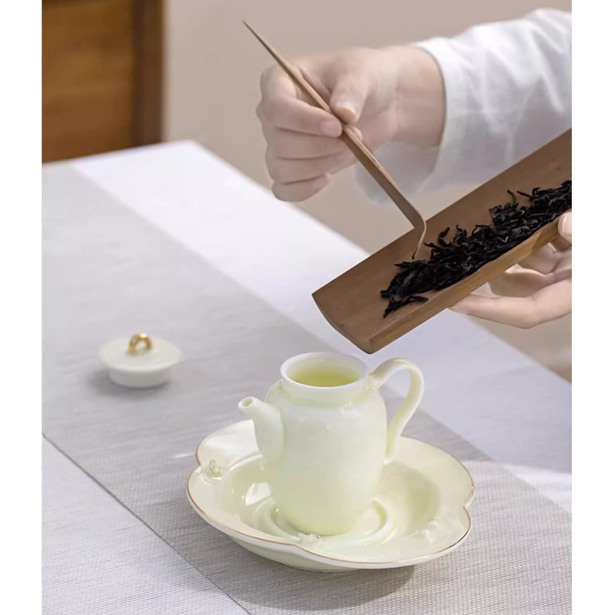 Théière en porcelaine de Jingdezhen inspirée du style Song