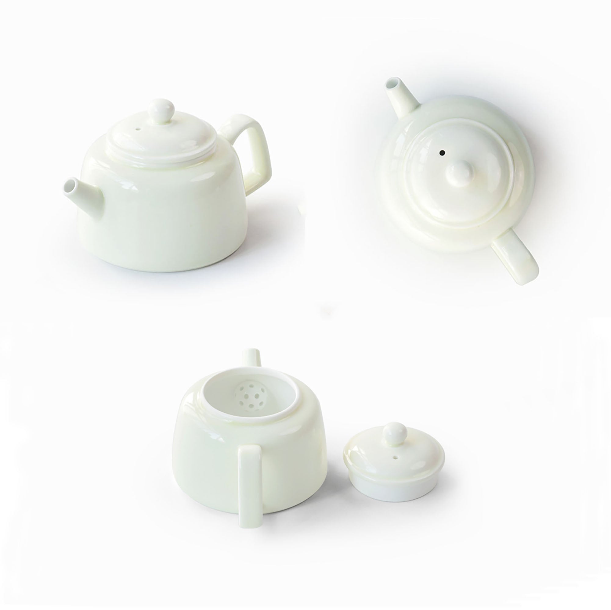 Théière en porcelaine avec émail Primevère innovant