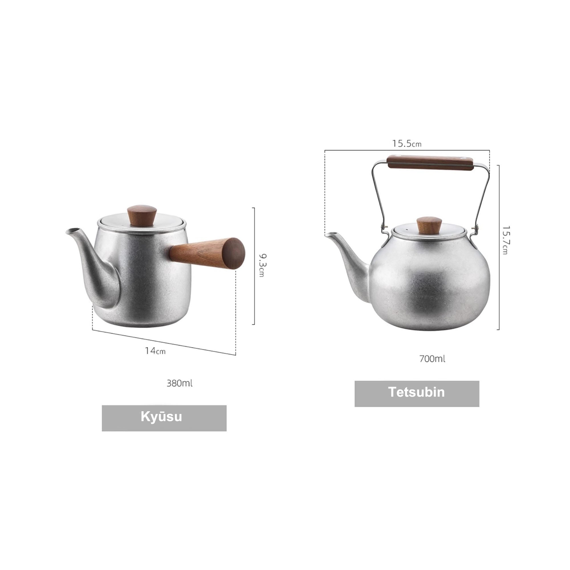 Théière japonaise en inox brossé avec Style rétro minimaliste
