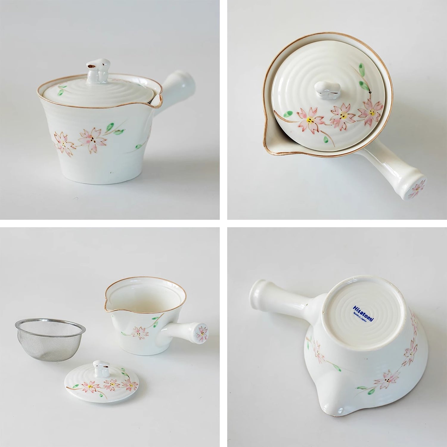 Théière kyusu en céramique Minoyaki