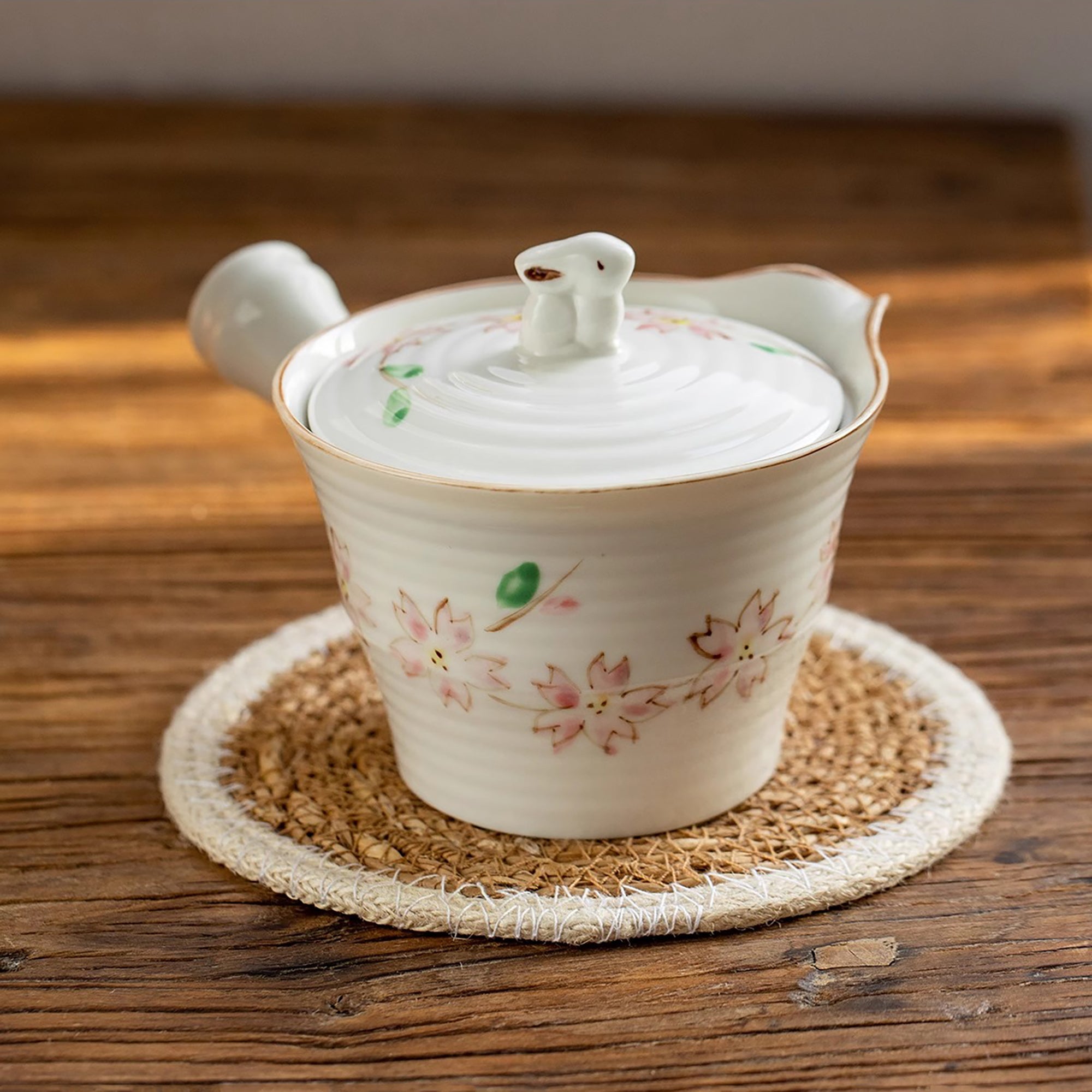 Théière kyusu en céramique Minoyaki