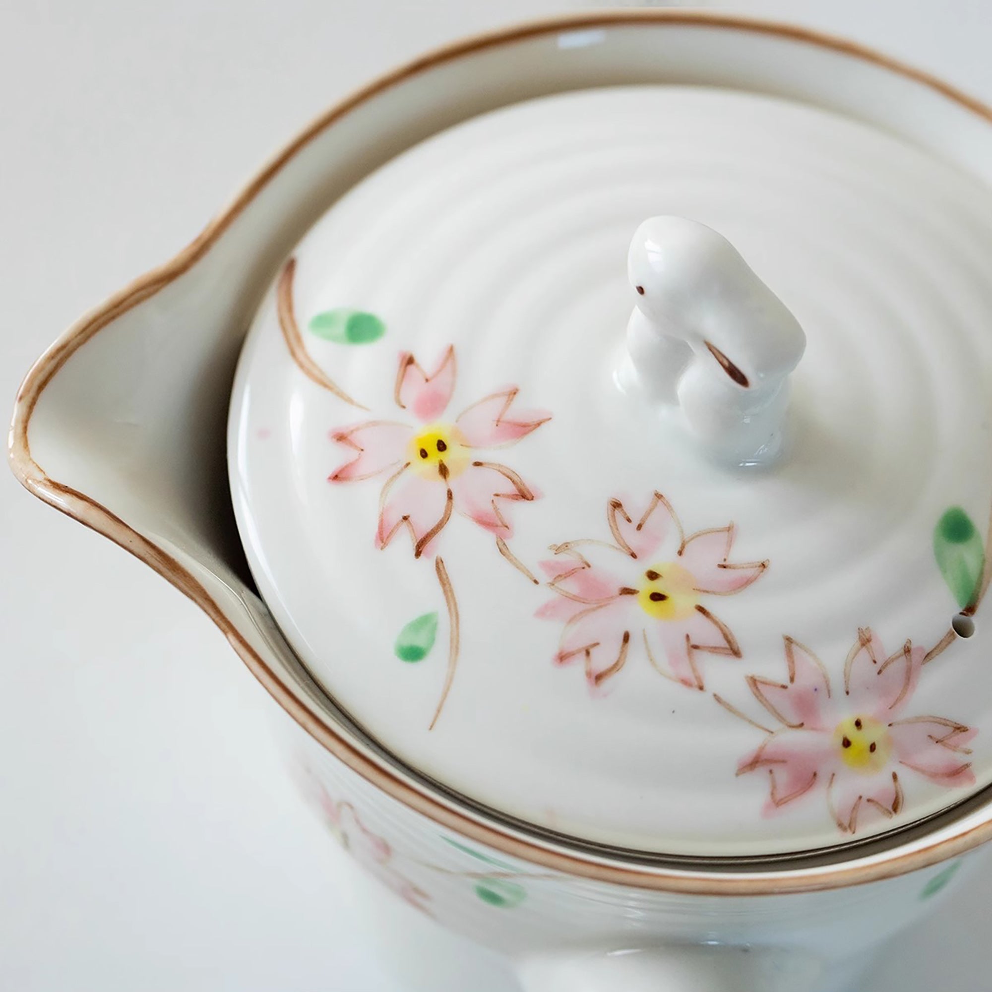Théière kyusu en céramique Minoyaki