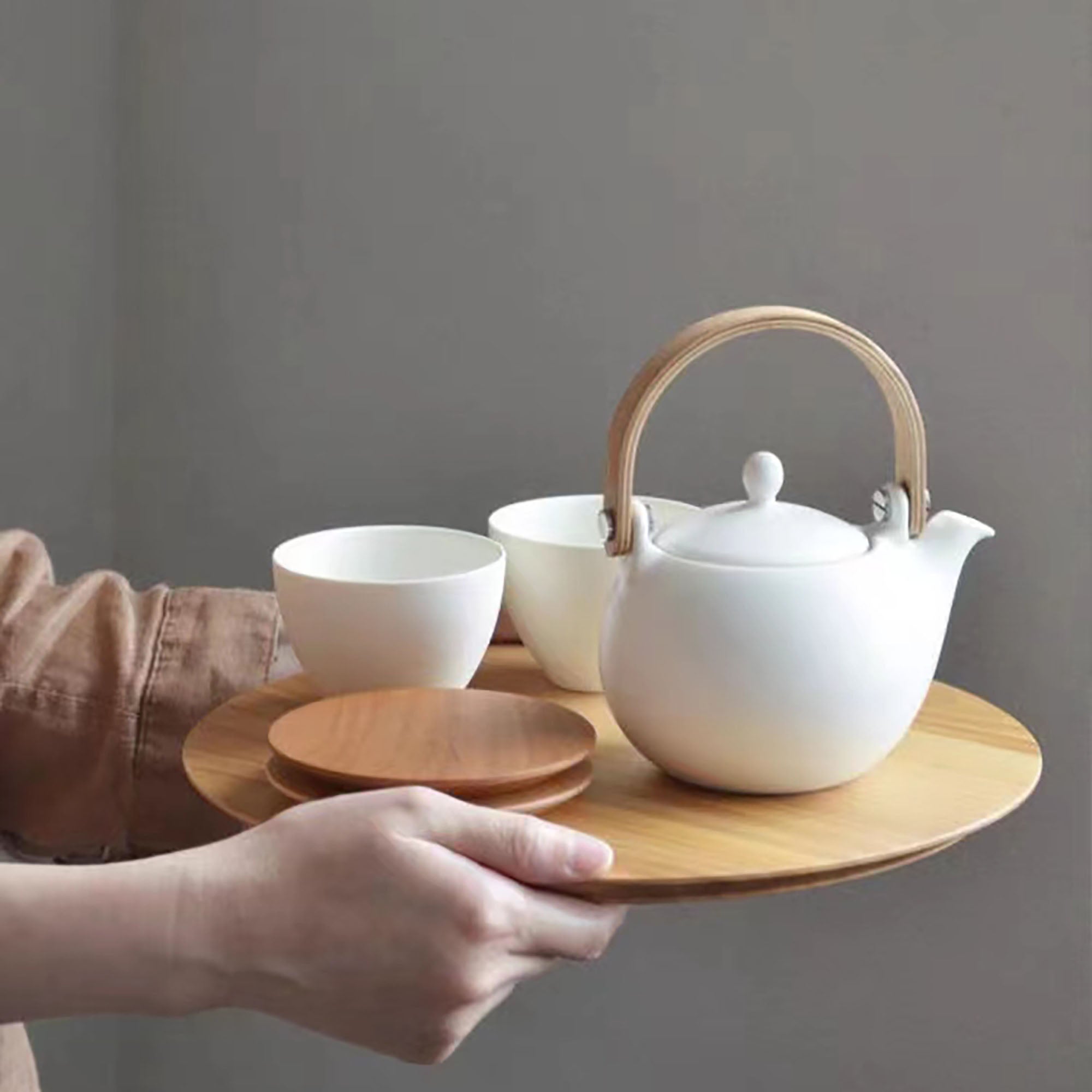 Service à thé japonais Saliu en céramique Minoyaki