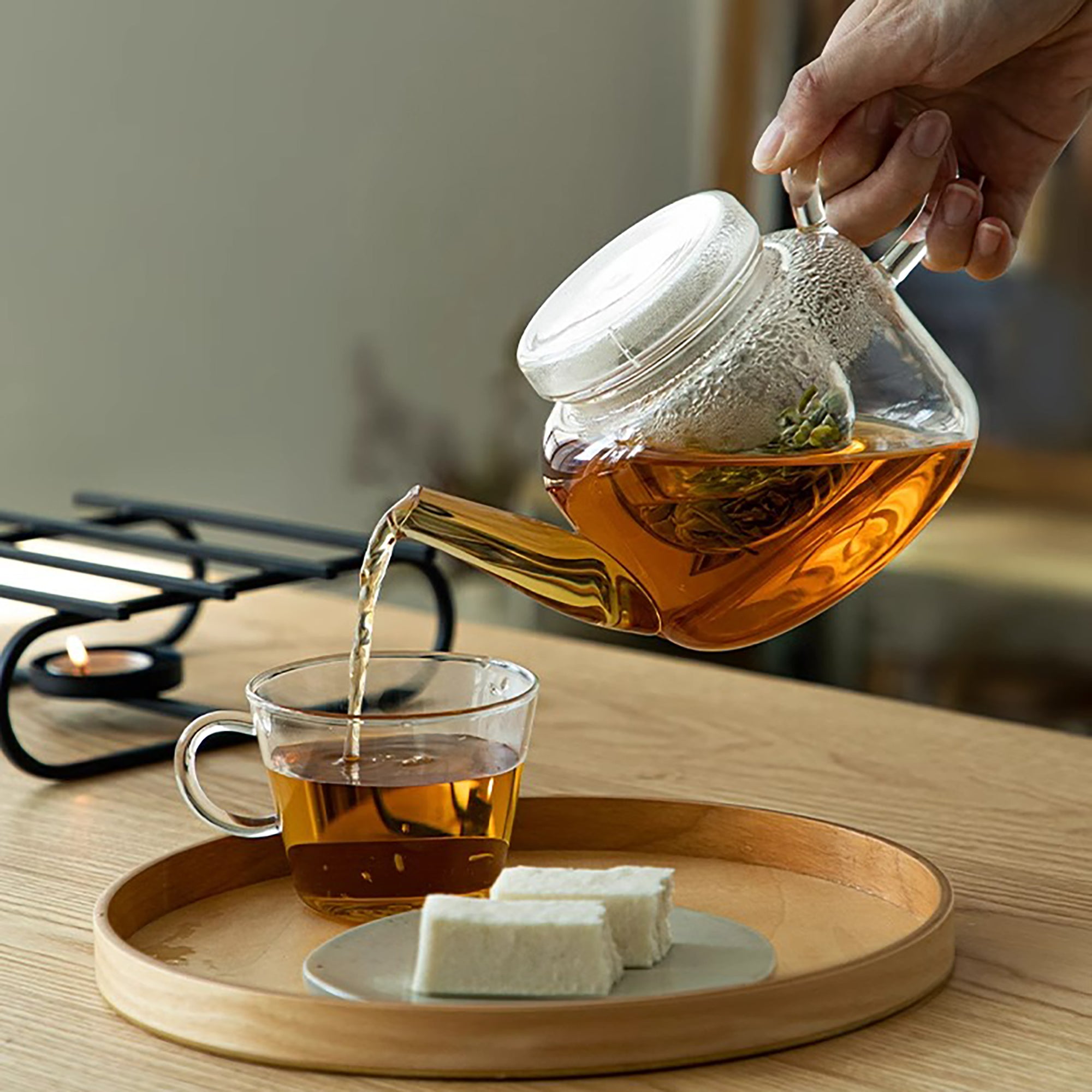 Théière japonaise en verre Shimoyama