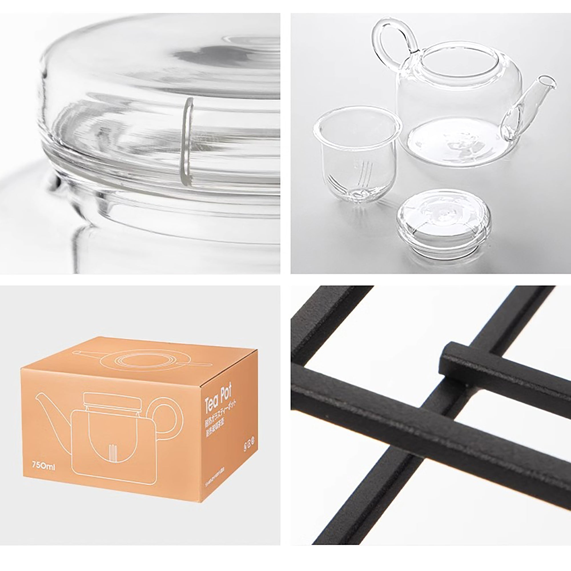Théière japonaise en verre Shimoyama