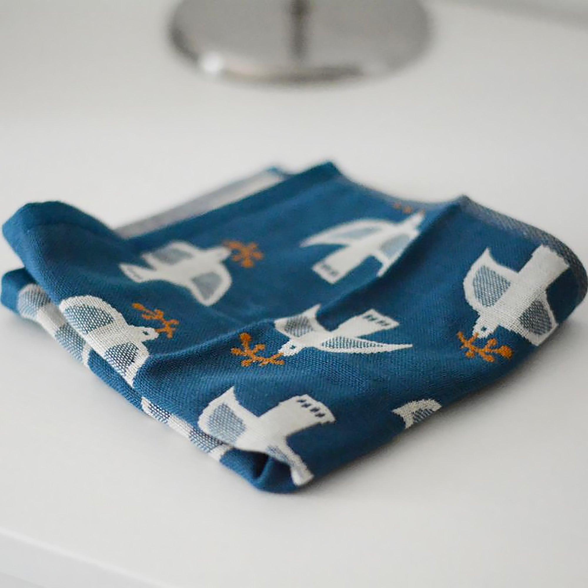 Serviette japonais en coton Série Kukka Lokki