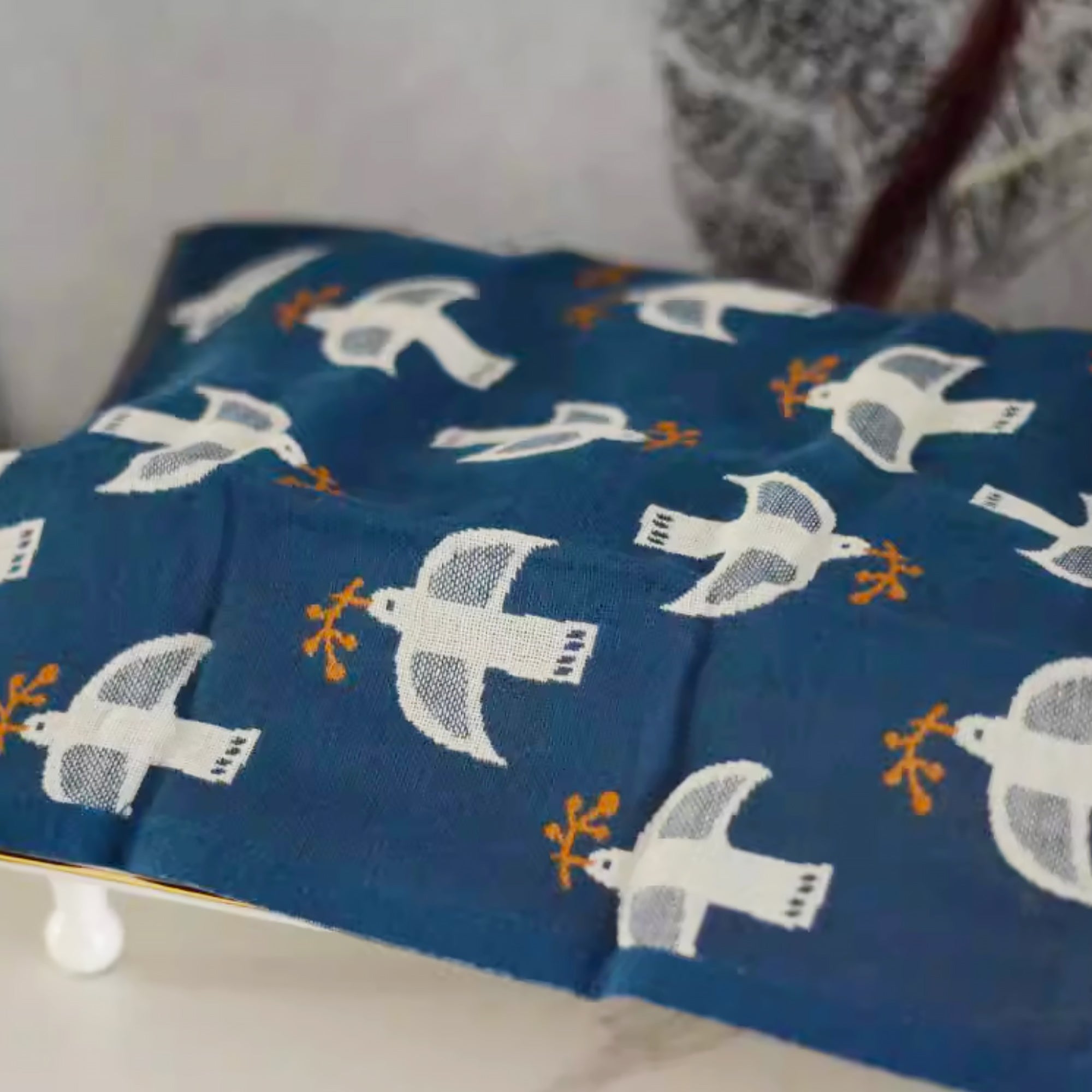 Serviette japonais en coton Série Kukka Lokki