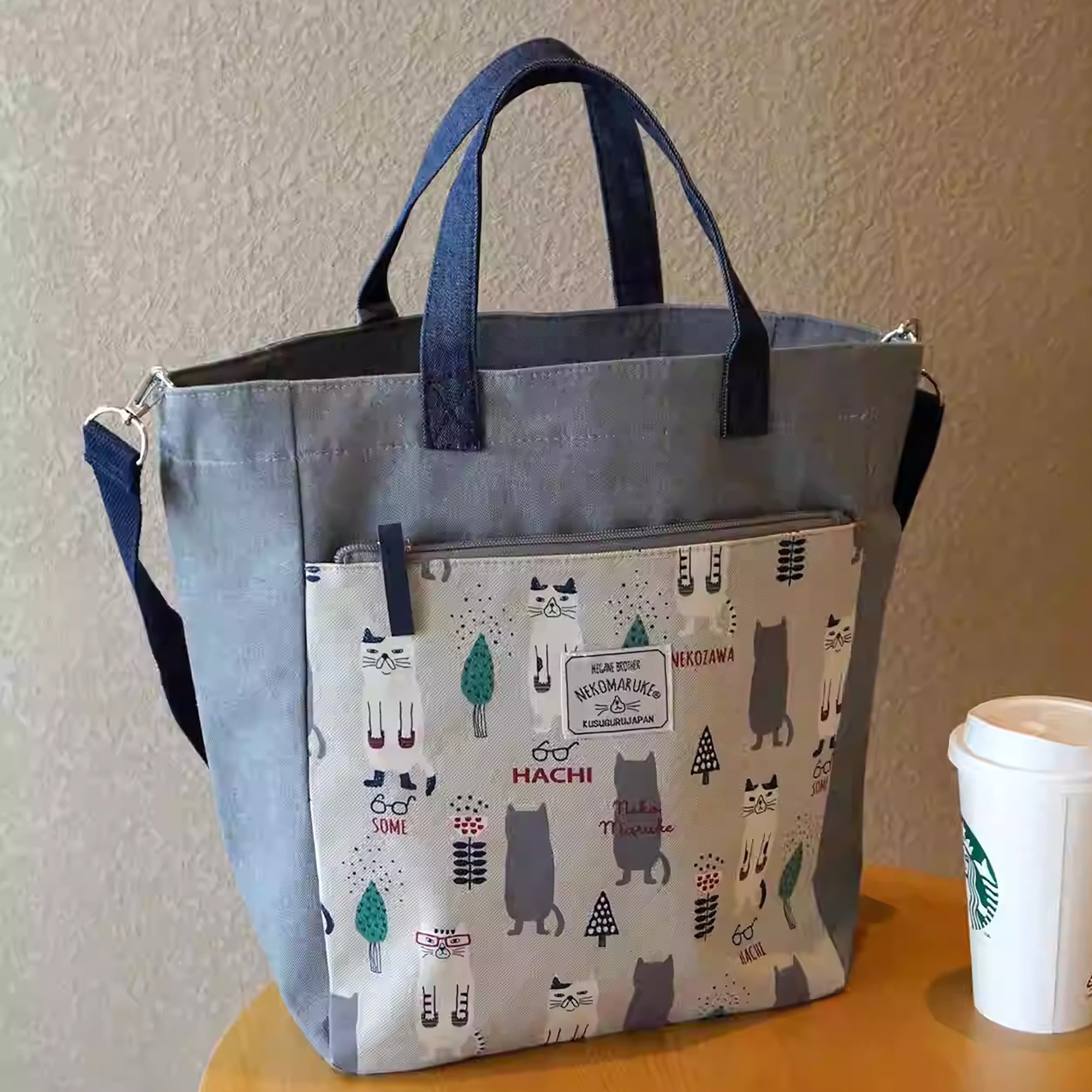 Sac cabas en toile brodée Kusuguru