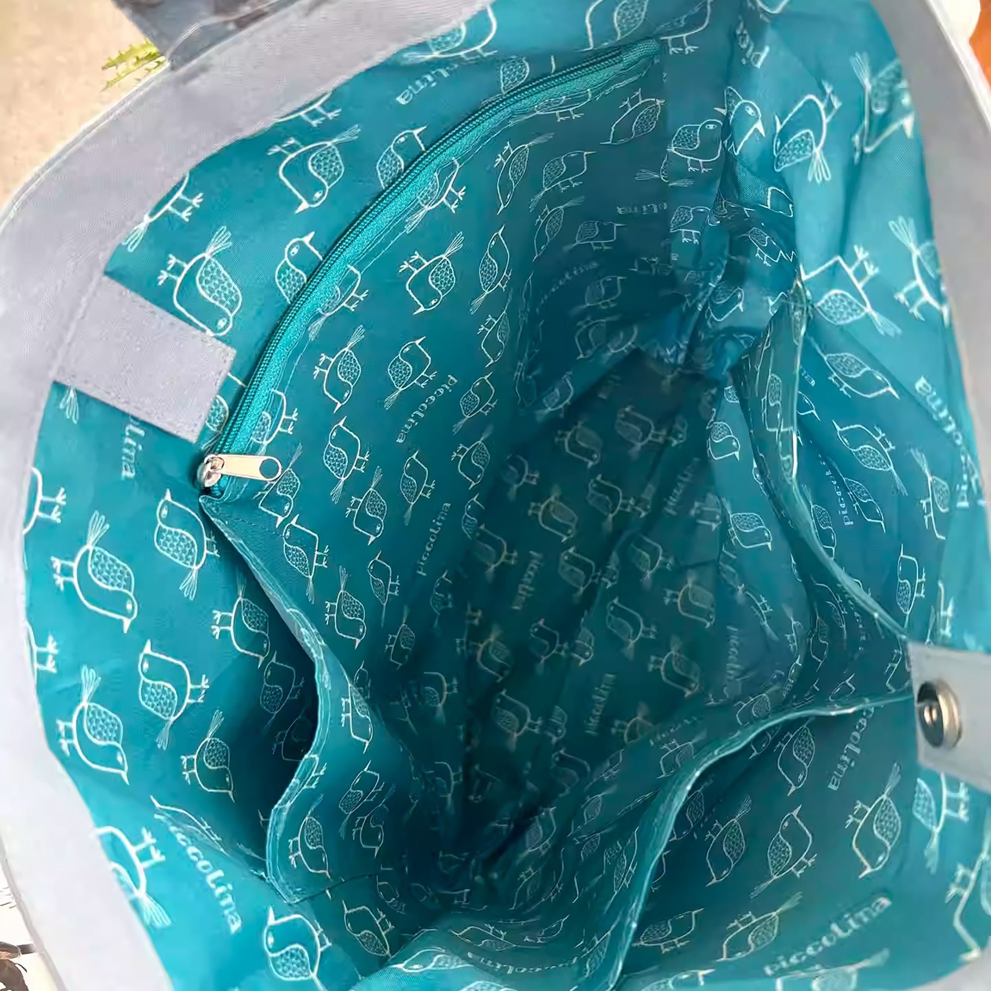 Sac cabas en toile brodée chat Kusuguru