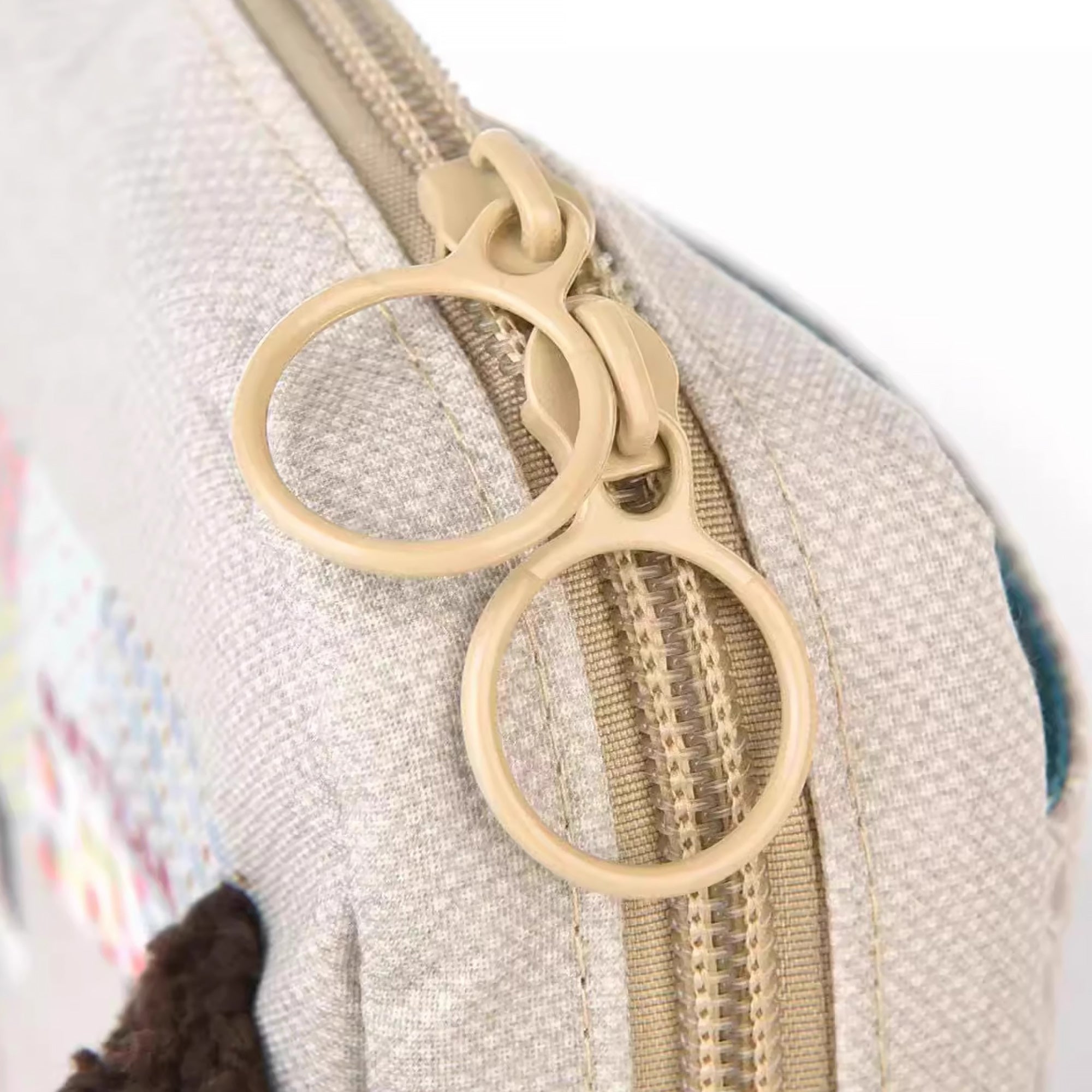 Pochette de rangement avec broderie chat Kusuguru avec multi-compartiments