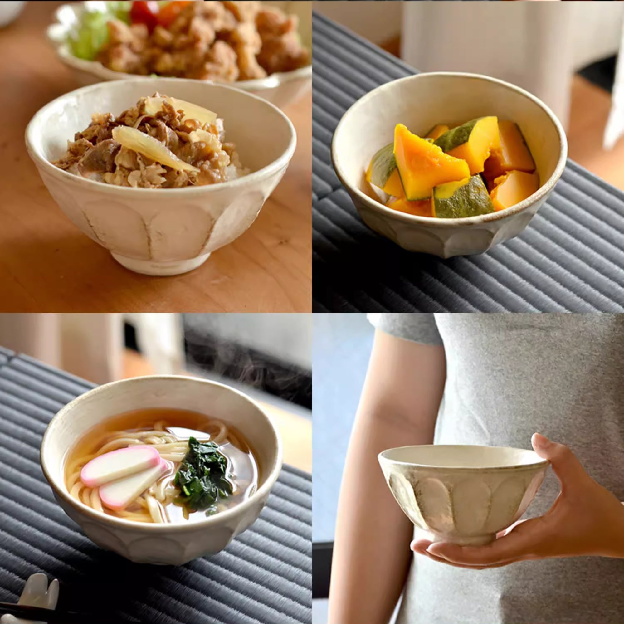 Pear Blossom Shaped Ceramic Dinnerware by Rinka Seito