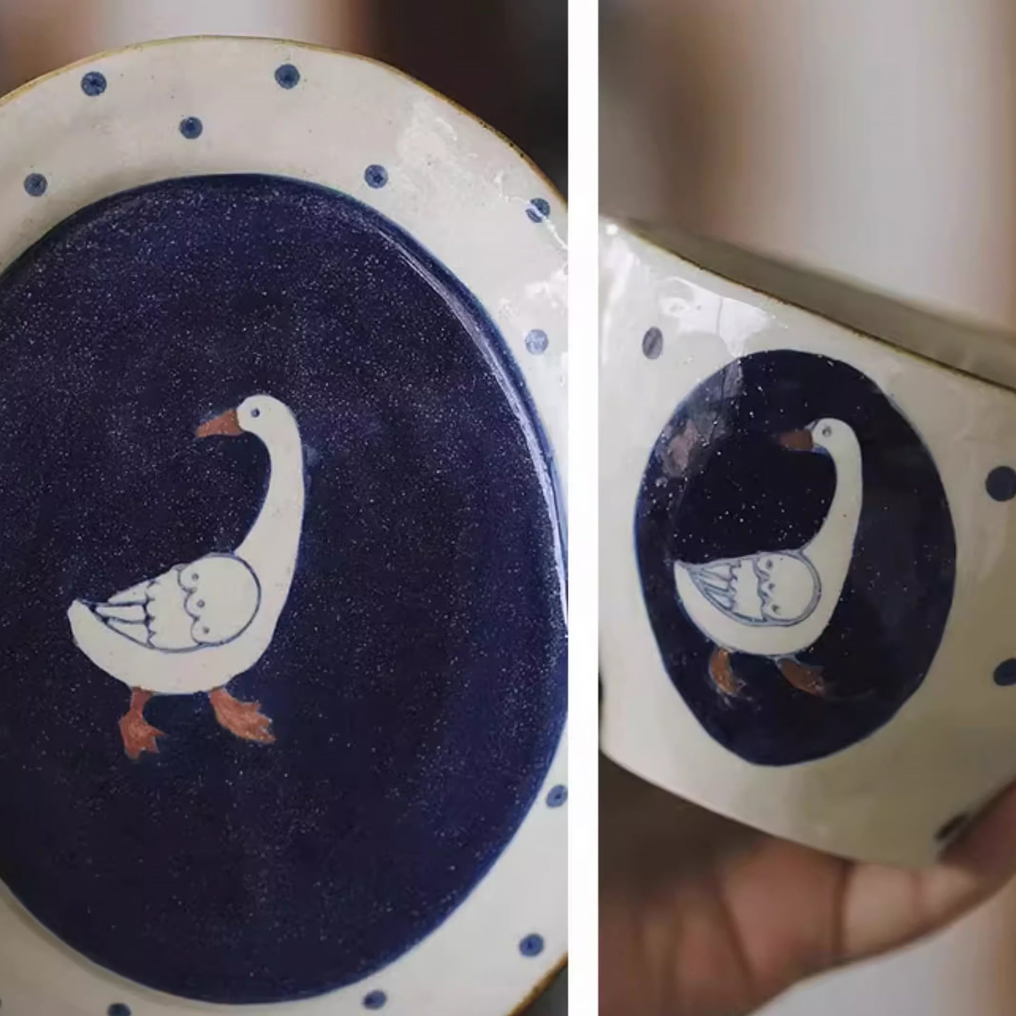 Vaisselle Noël en céramique artisanale