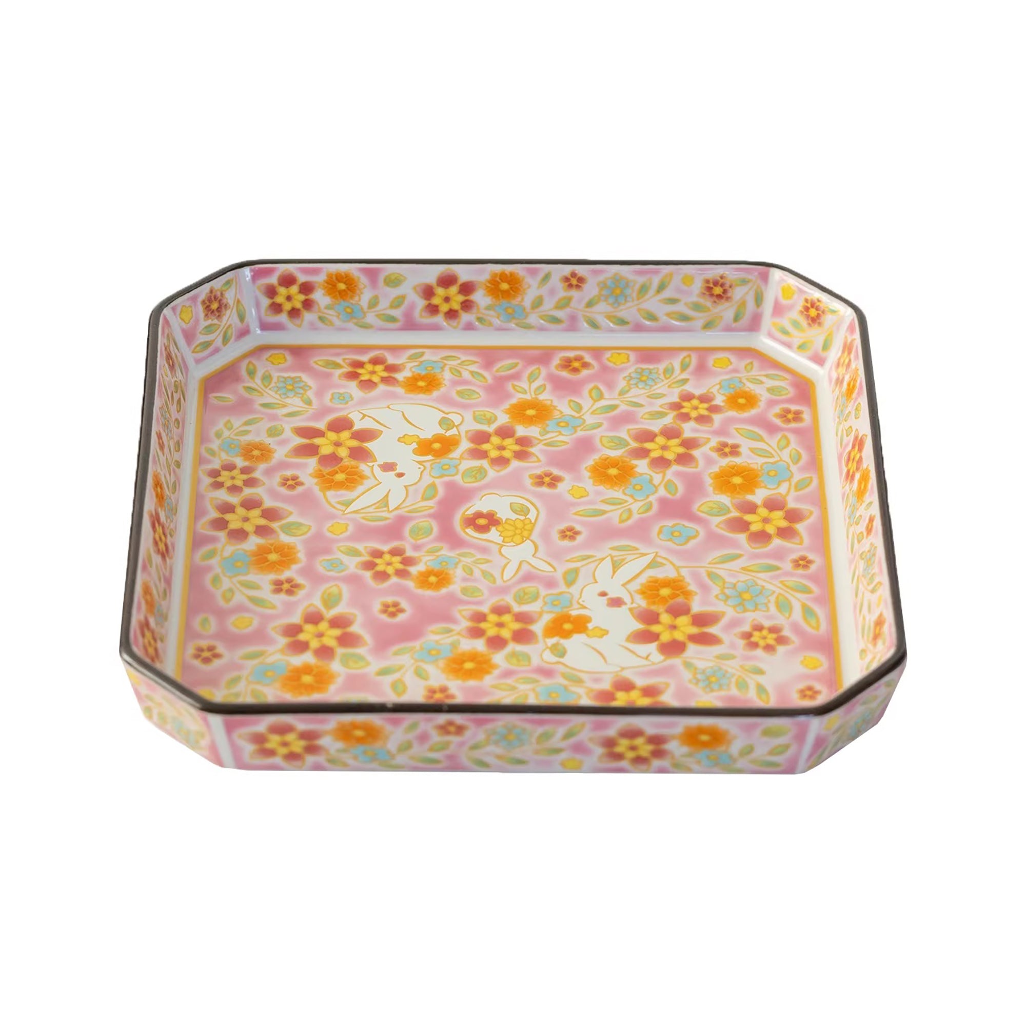 Vaisselle Kutani-yaki motif lapin
