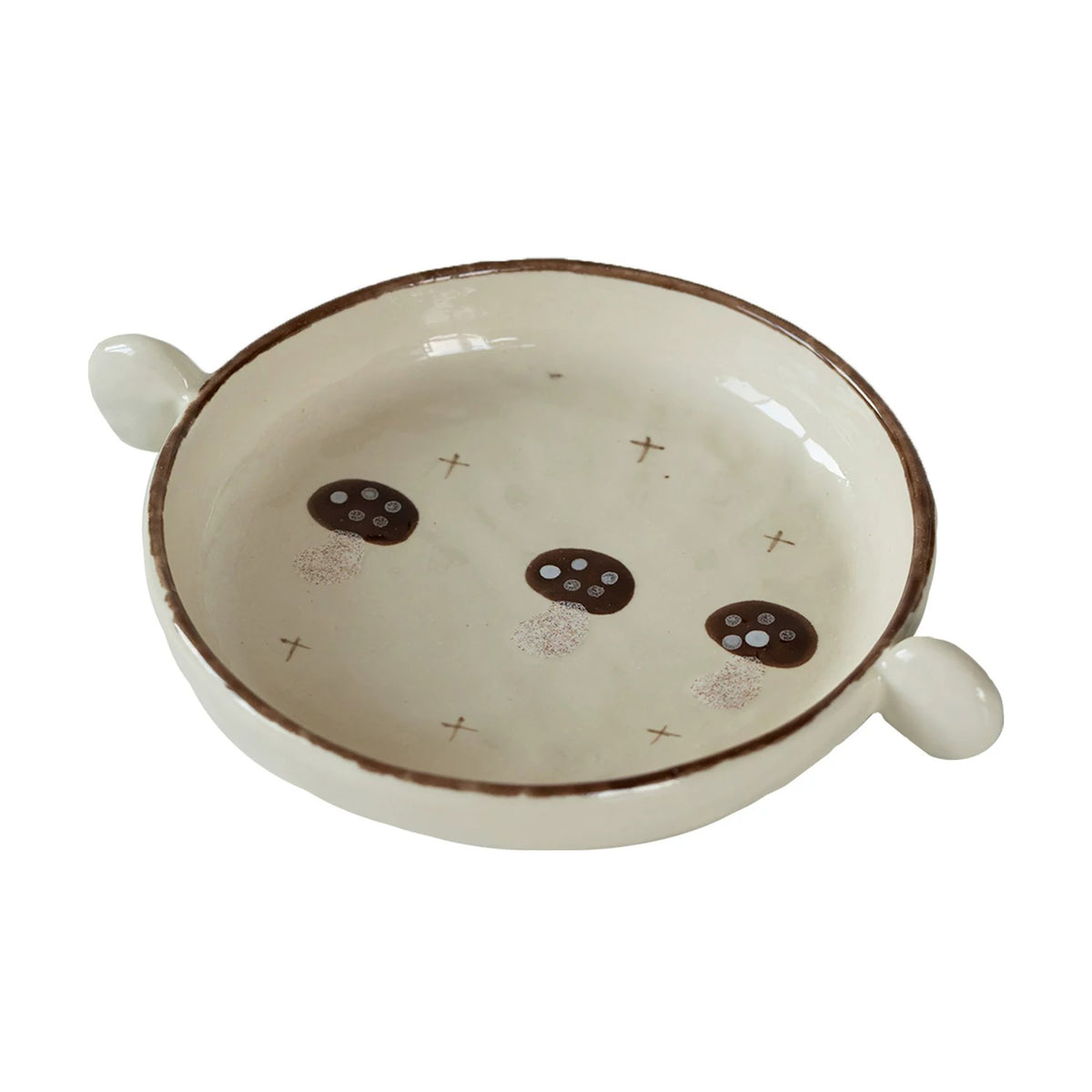 Vaisselle en céramique à motifs de champignons